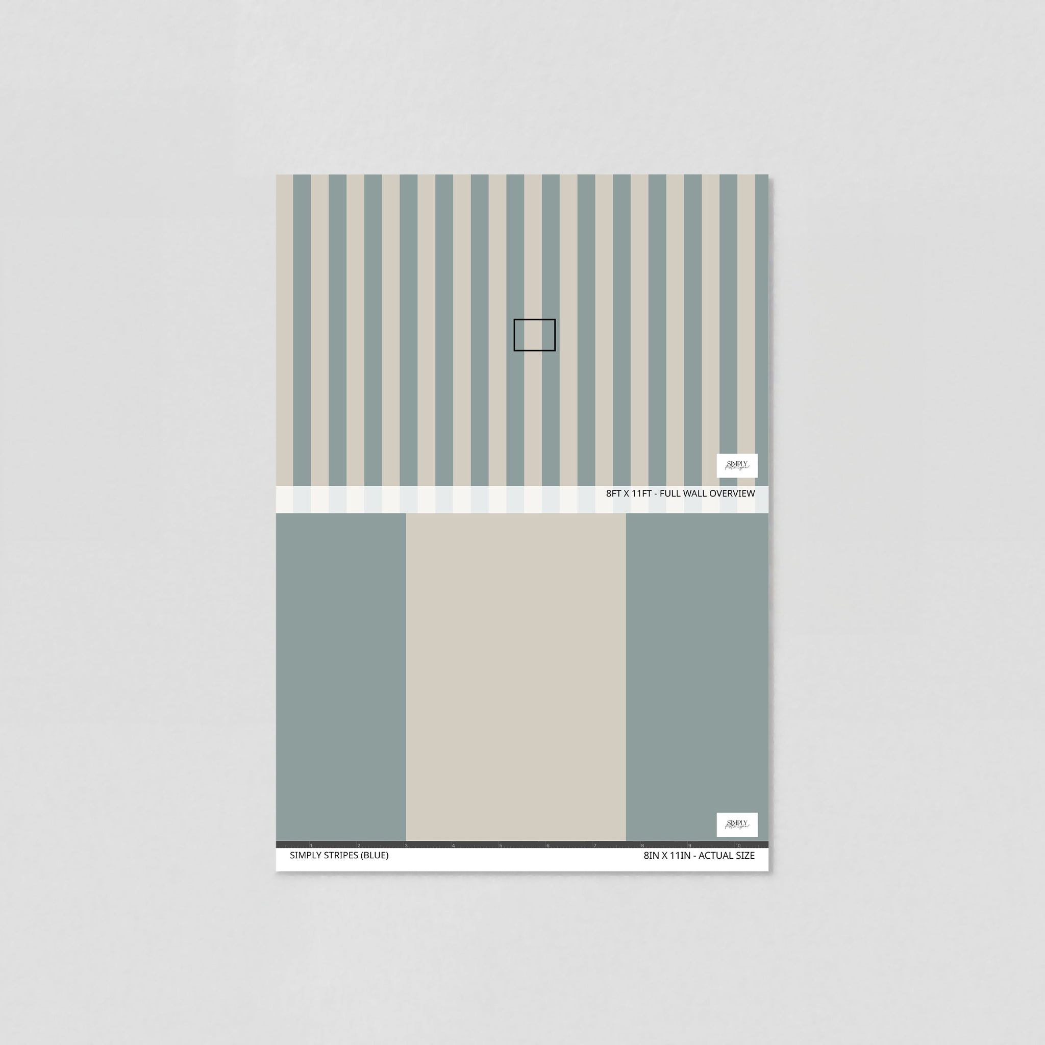 Simply Stripes (Blue) Wallpaper