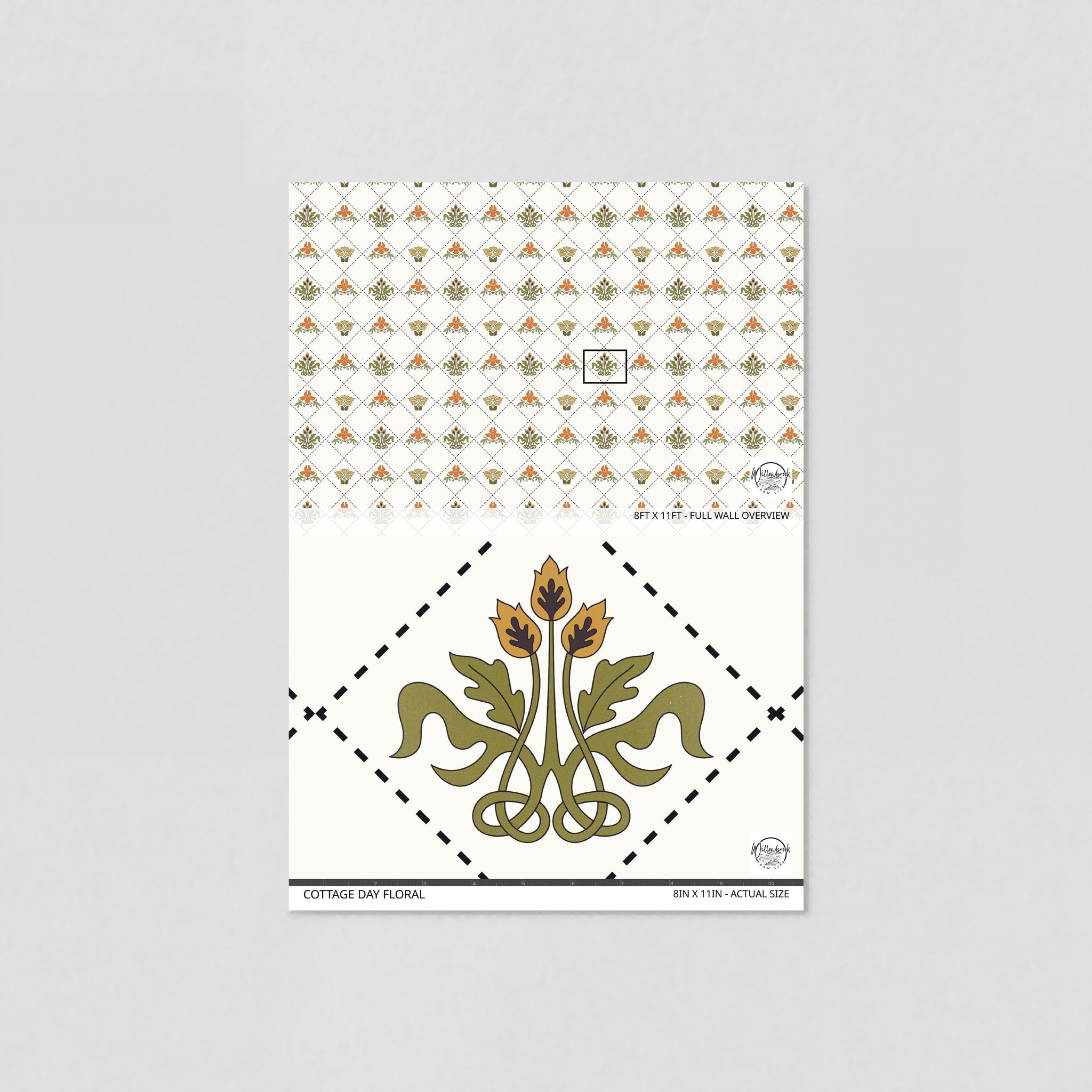 Cottage Day Floral Wallpaper