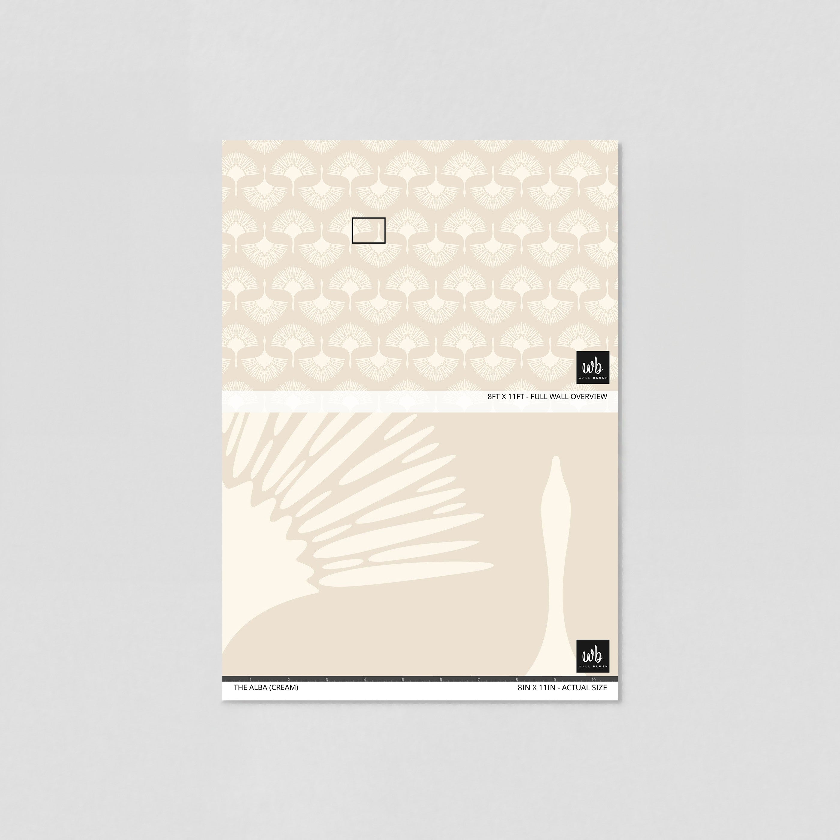 The Alba (Cream) Wallpaper