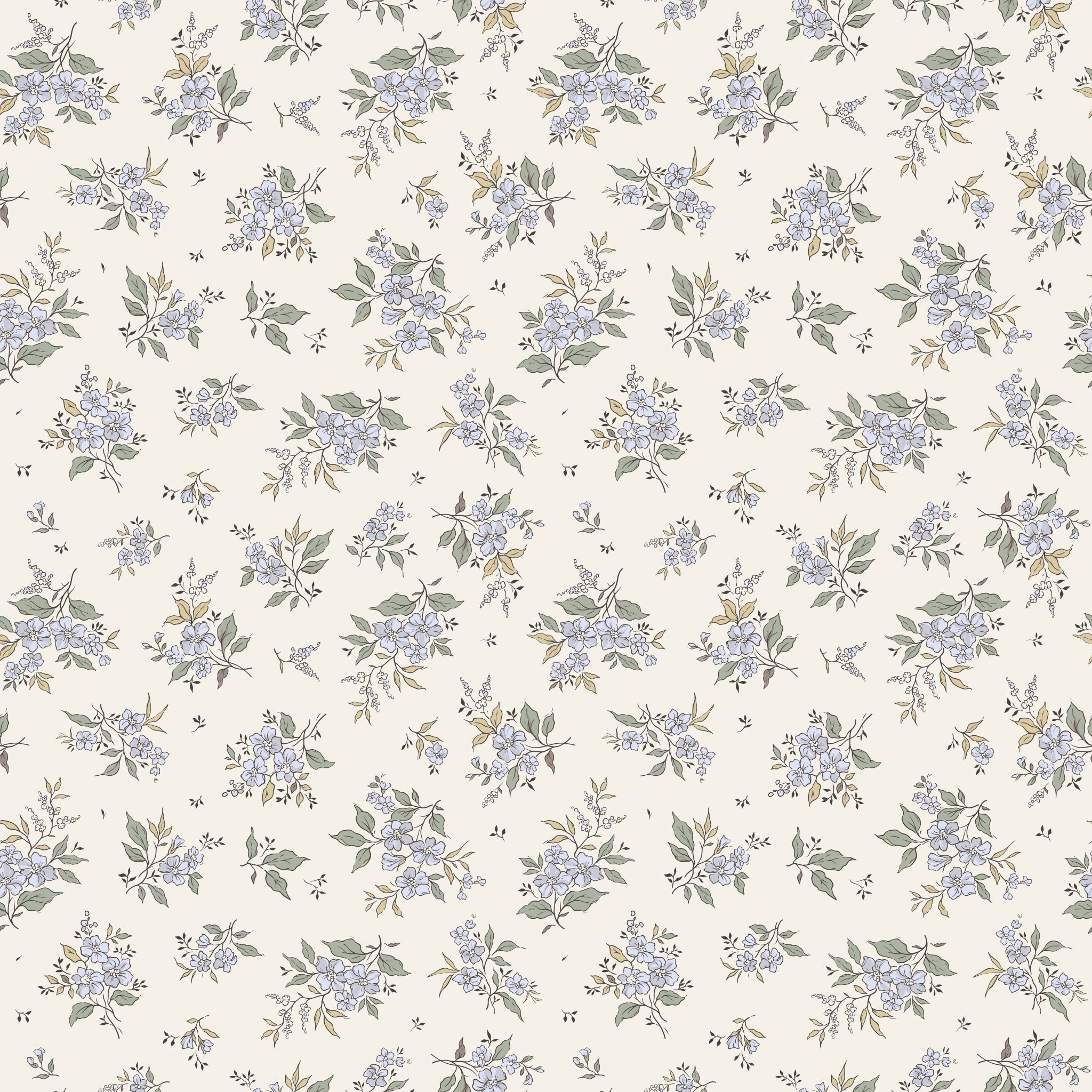 "Little Miss Wallpaper by Wall Blush showcasing floral design in a bedroom interior, highlighting elegant wall decor."