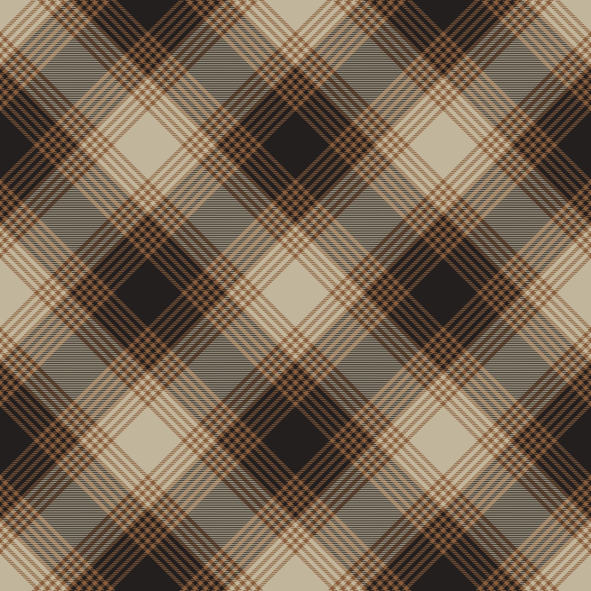 "Wall Blush Franklin Wallpaper featuring classic plaid pattern, ideal for an elegant living room decor."