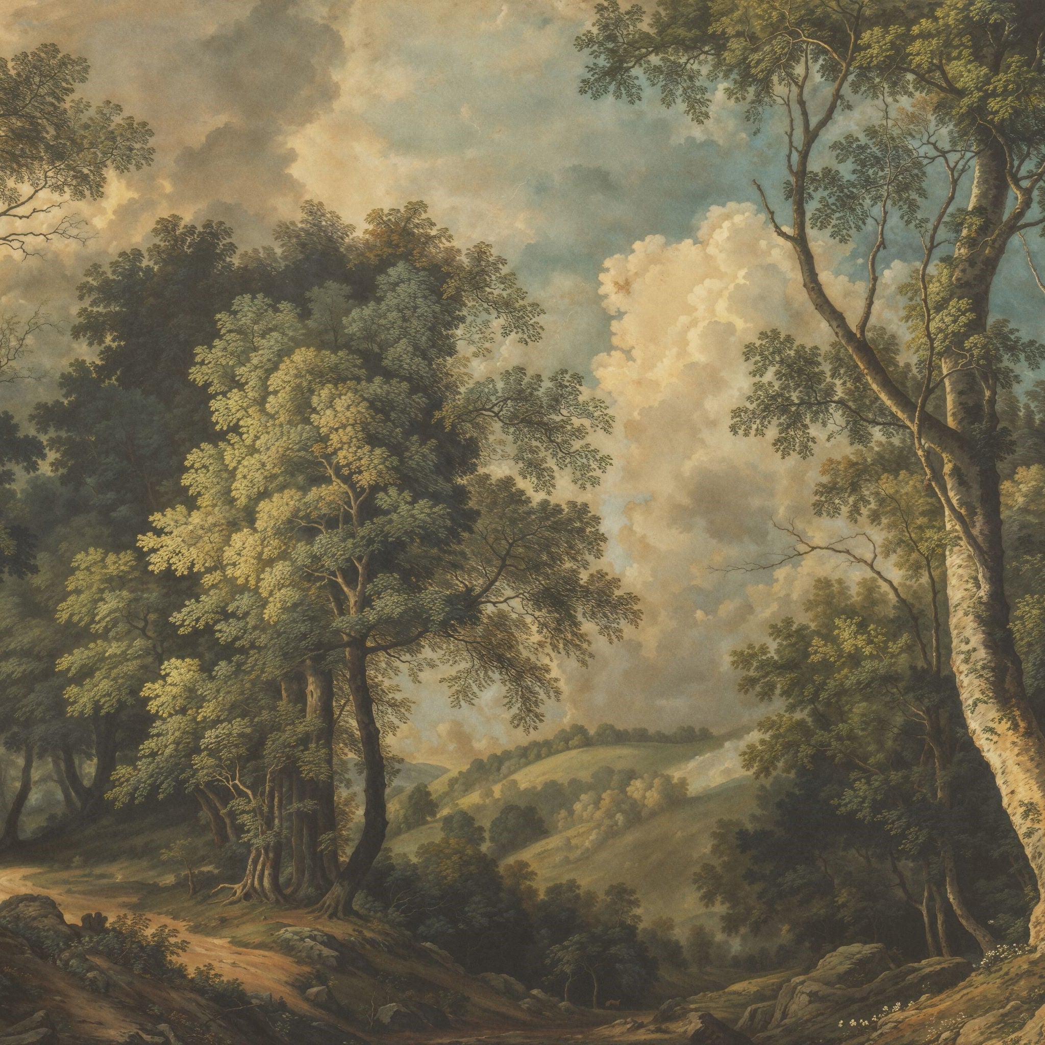 Wedded Woodland's Wallpaper - 6 FT H X 29 FT W Luxe Peel and Stick