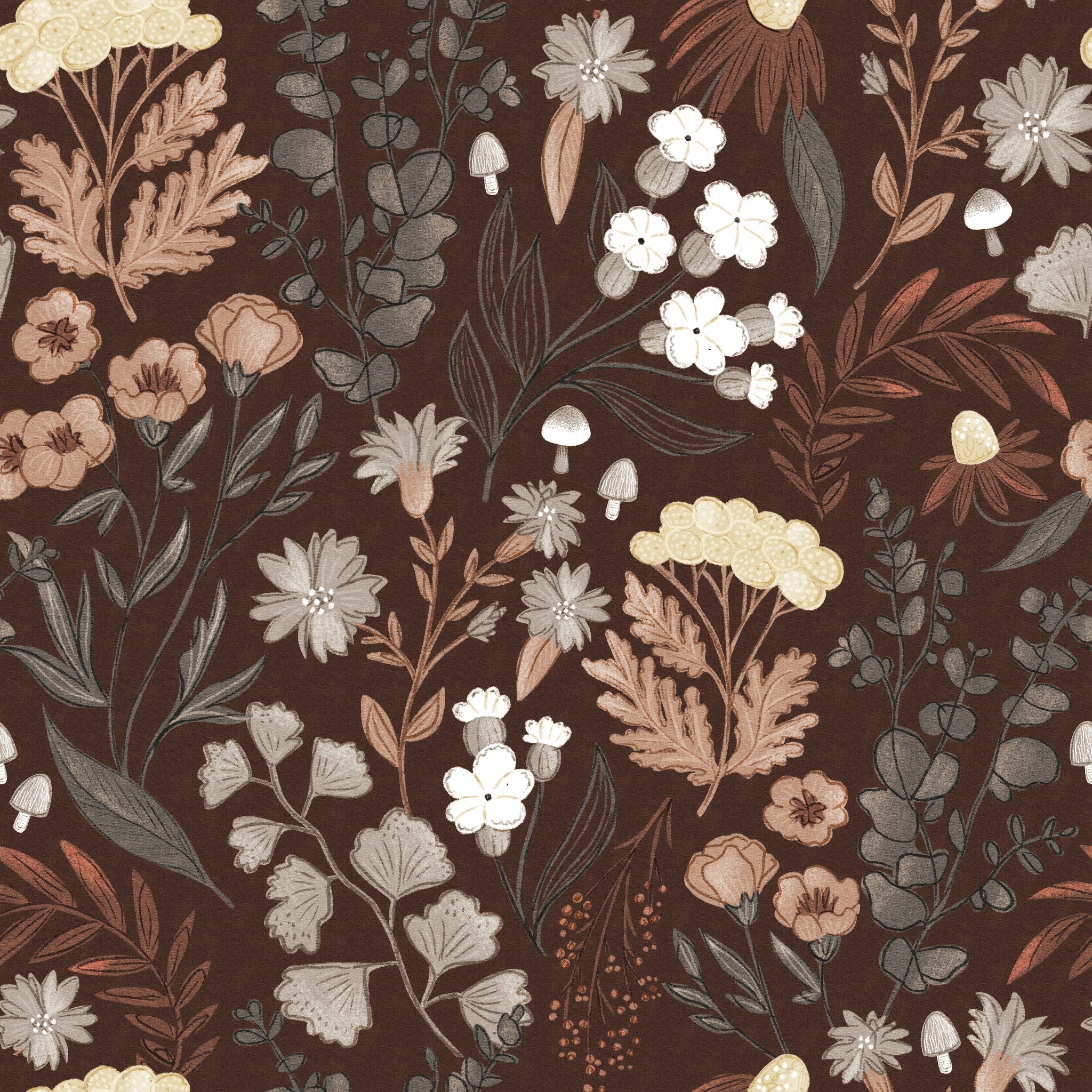 Mushy (Maroon) Wallpaper - 8 FT H X 9 FT W Luxe Peel and Stick
