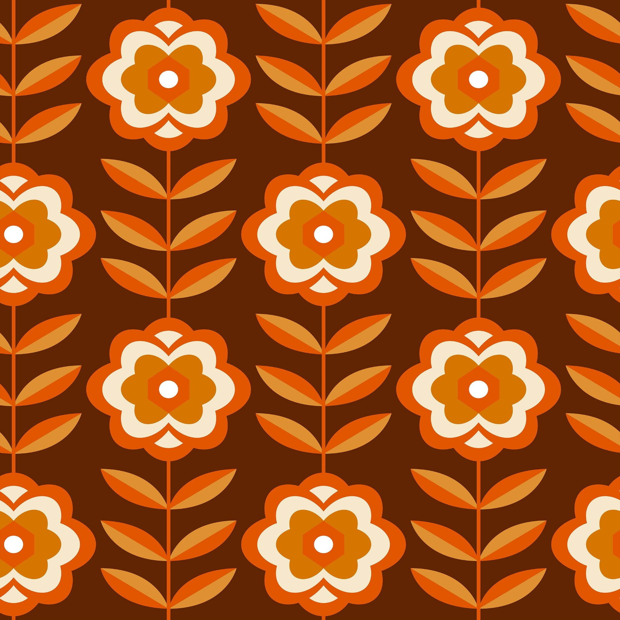 "Marigold Wallpaper by Wall Blush in a cozy living space, elegant floral design focus."