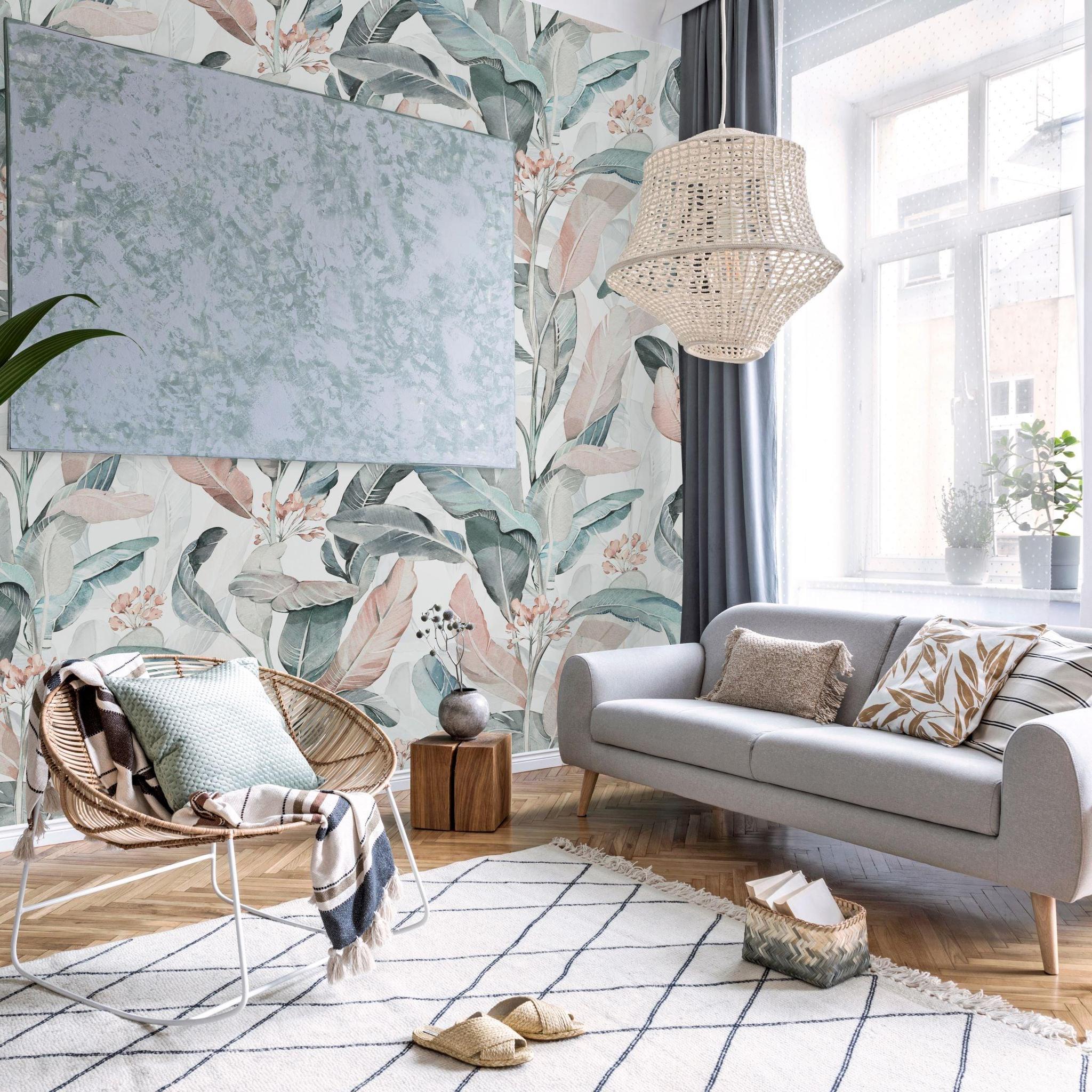 At the Copa wallpaper by Wall Blush SG02 featured in stylish living room, highlighting elegant decor.