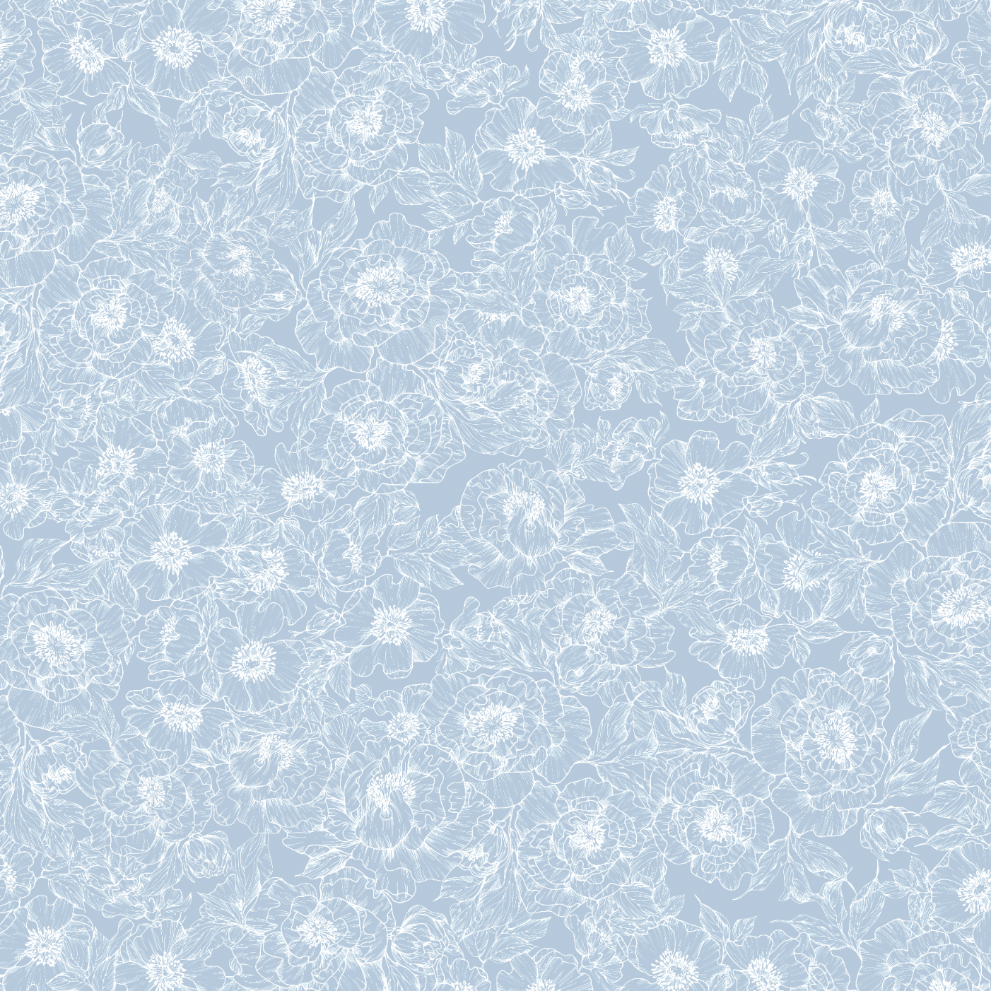 The Dutchess (Baby Blue) Wallpaper by The Ania Zwara Line enhancing a modern living room's aesthetic.