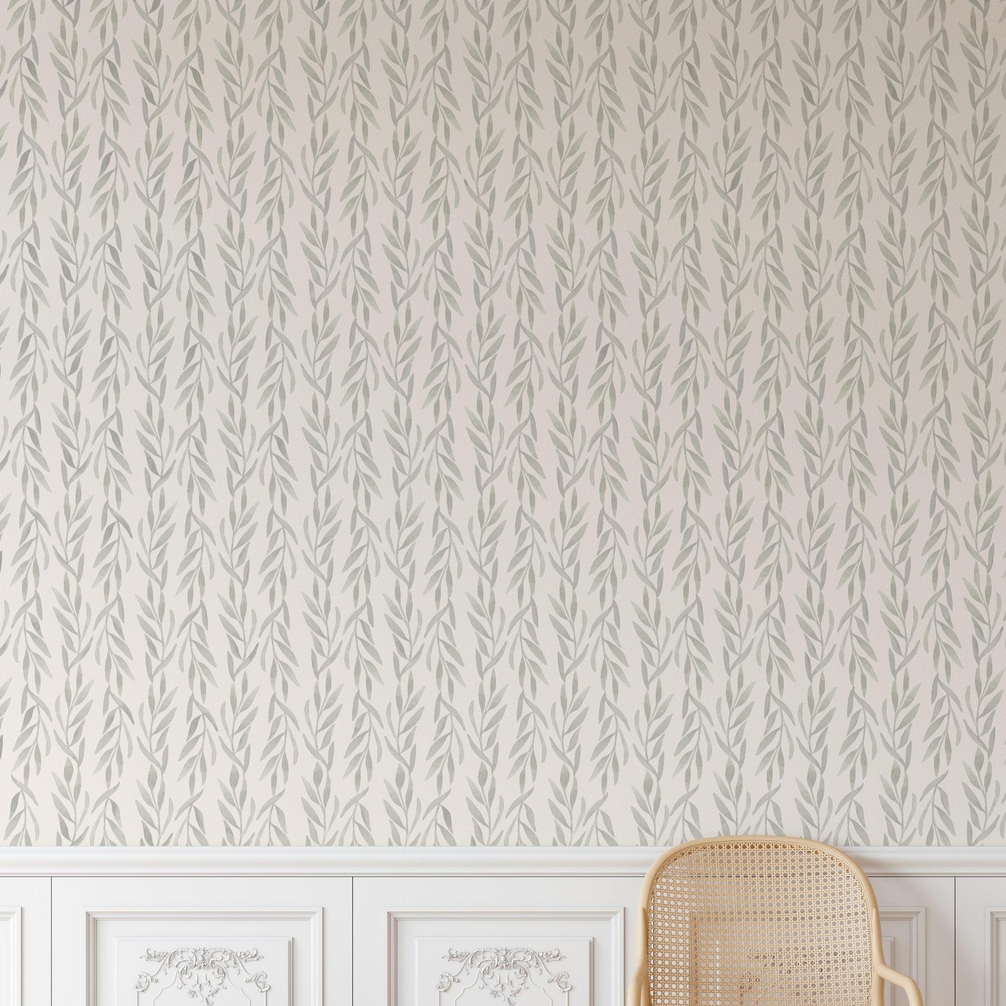 Sweet Ava Ryan Wallpaper from The Tamra Judge Line in Elegant Living Room Setting