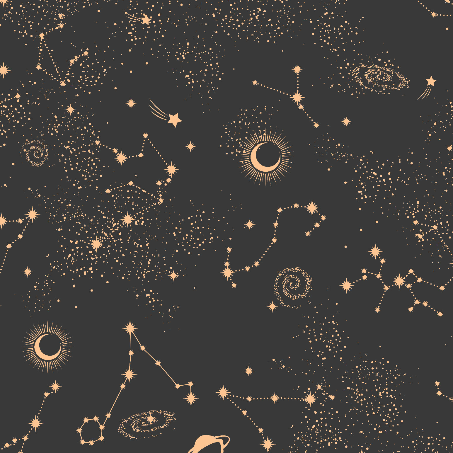 Starry 'Milky Way Wallpaper' from The Kail Lowry Line enhancing the ambiance of a stylish room's wall.