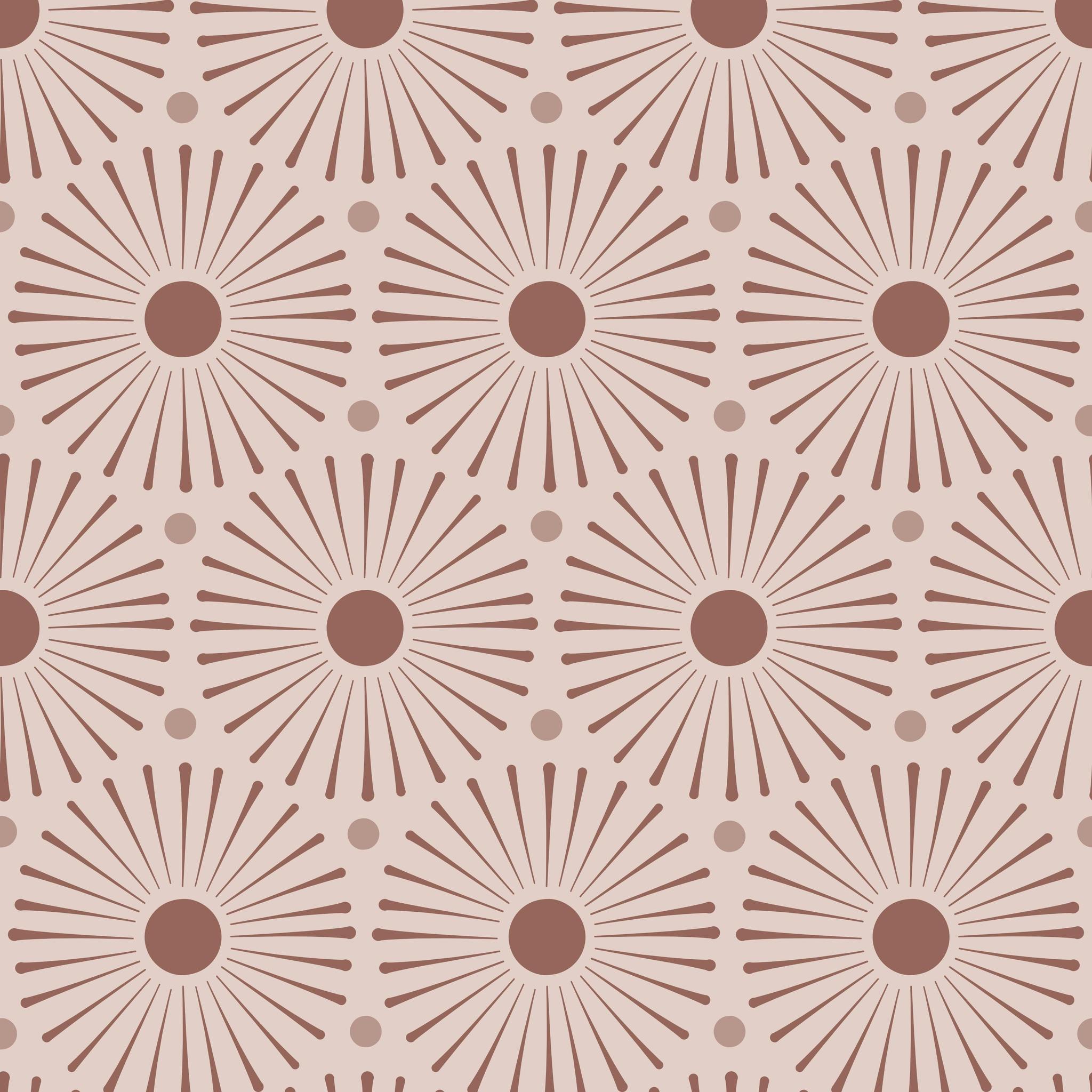 Esmeralda Wallpaper by Wall Blush SG02, modern sunburst pattern highlighting a living room wall.