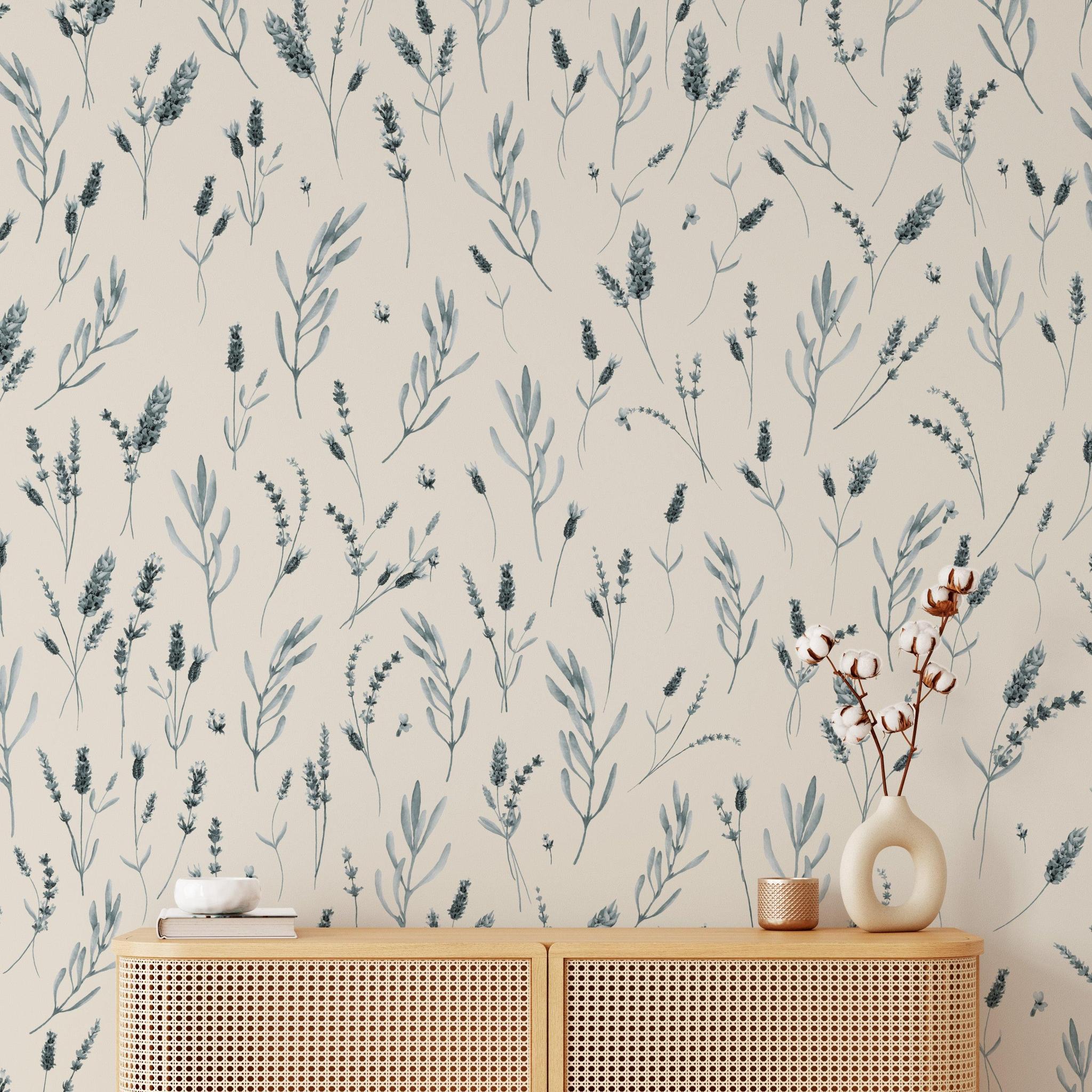 Keeping the Faith Wallpaper by The Tamra Judge Line in a stylish living room, showcasing elegance on the walls.