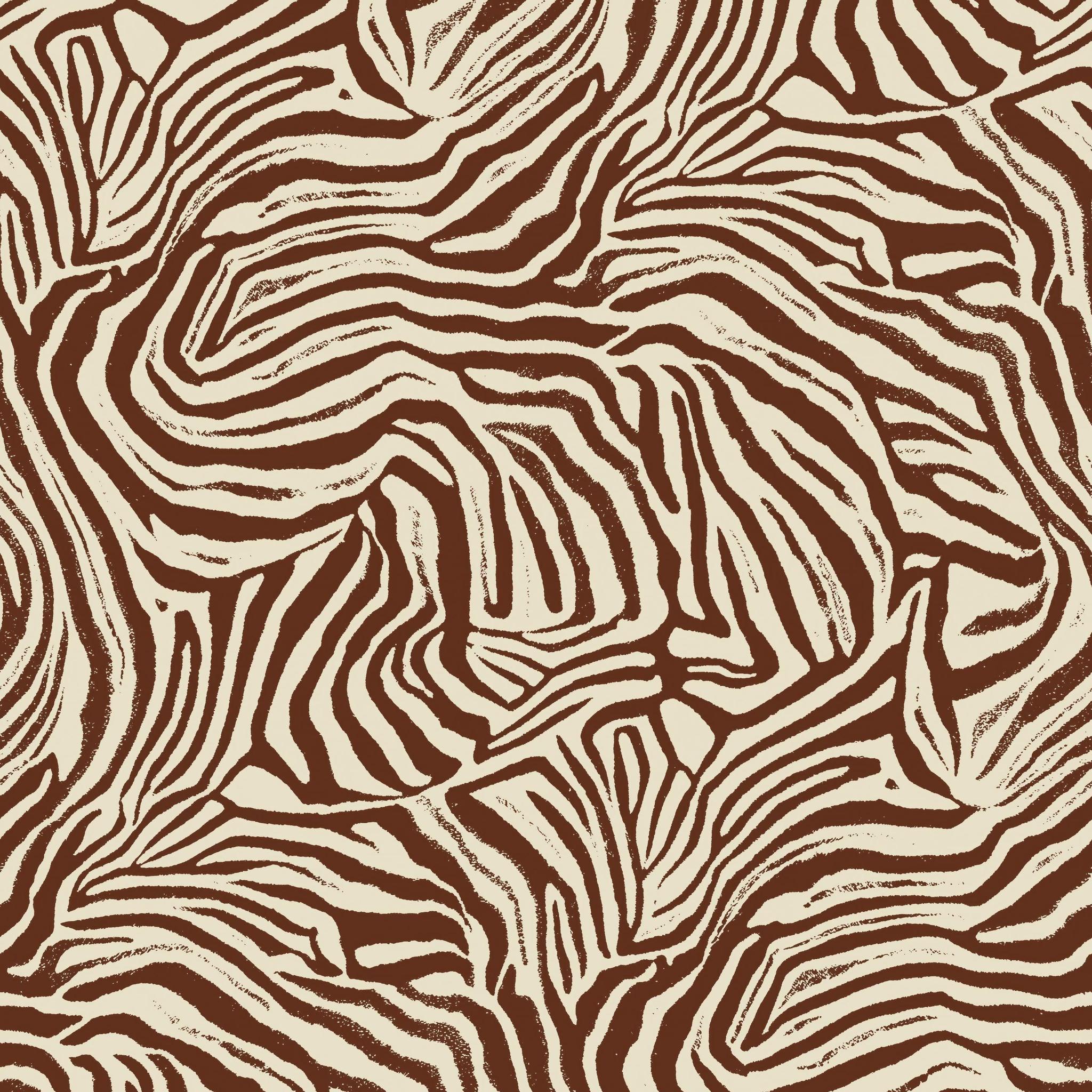 Jules Wallpaper by Wall Blush SG02 showcasing a bold zebra pattern in a stylish living room setting.
