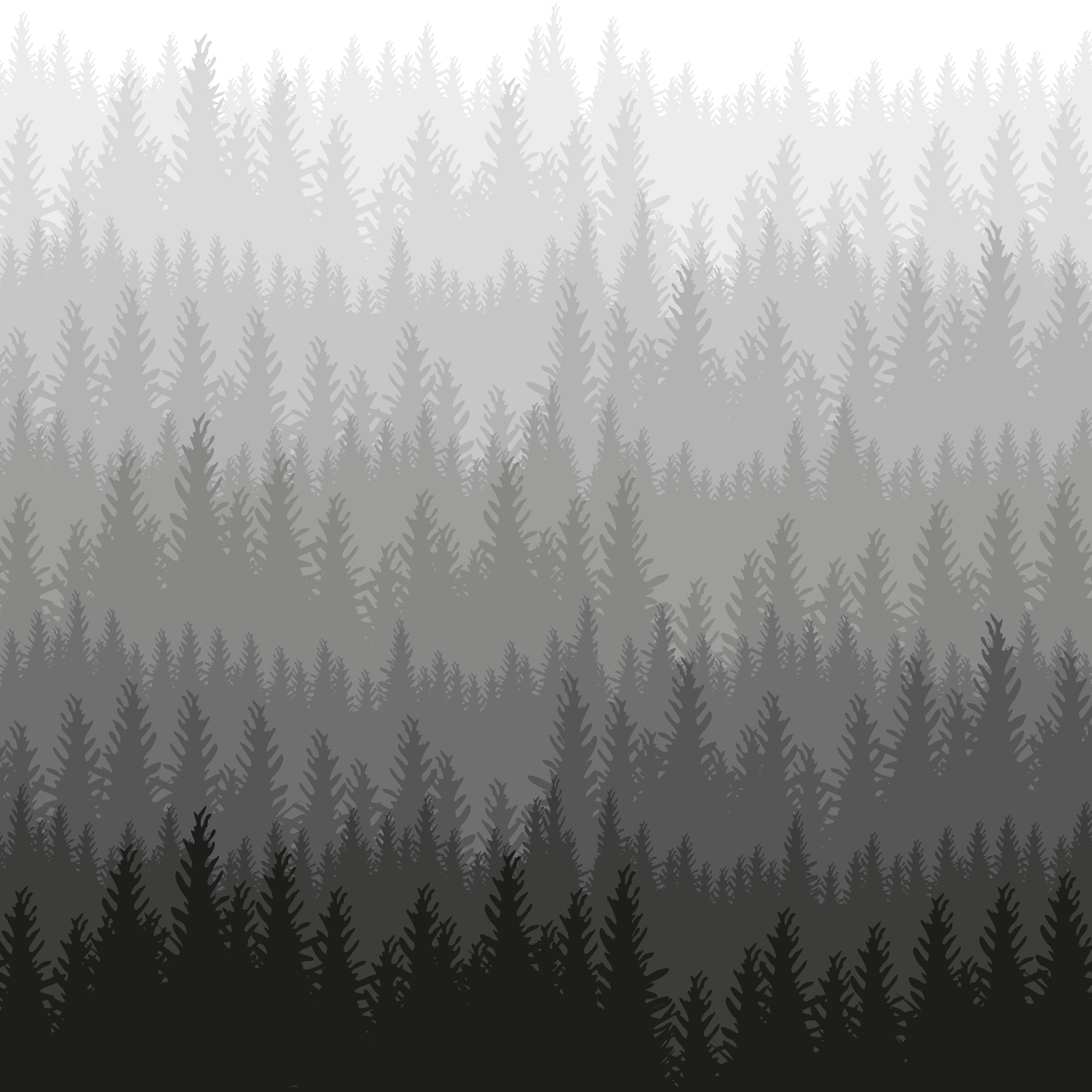 Woods Wallpaper by Wall Blush in a modern room, with a focus on the elegant forest pattern design.