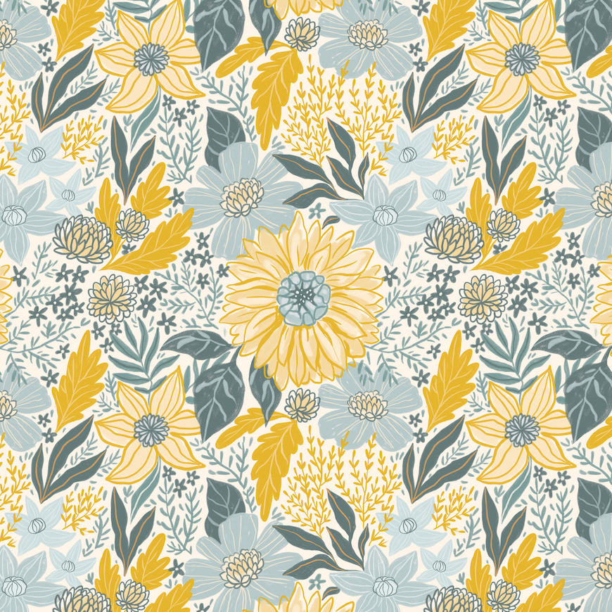 Wall Blush's Amelia Wallpaper featuring floral patterns in a living room setting, highlighting stylish home decor.