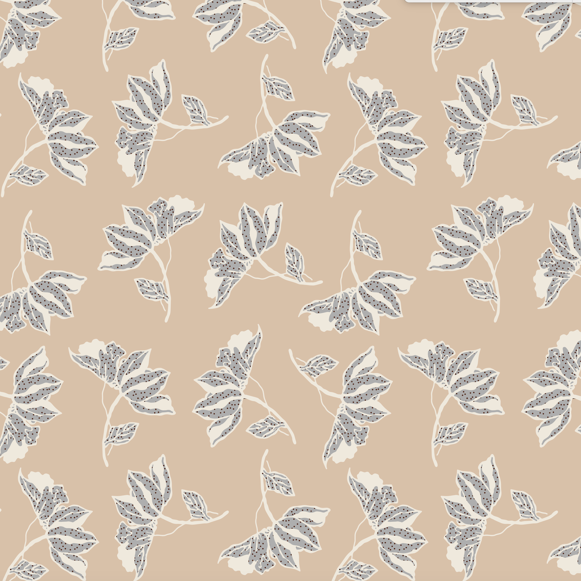 Leah Wallpaper by Wall Blush with elegant leaf pattern for enhancing living room decor focus.