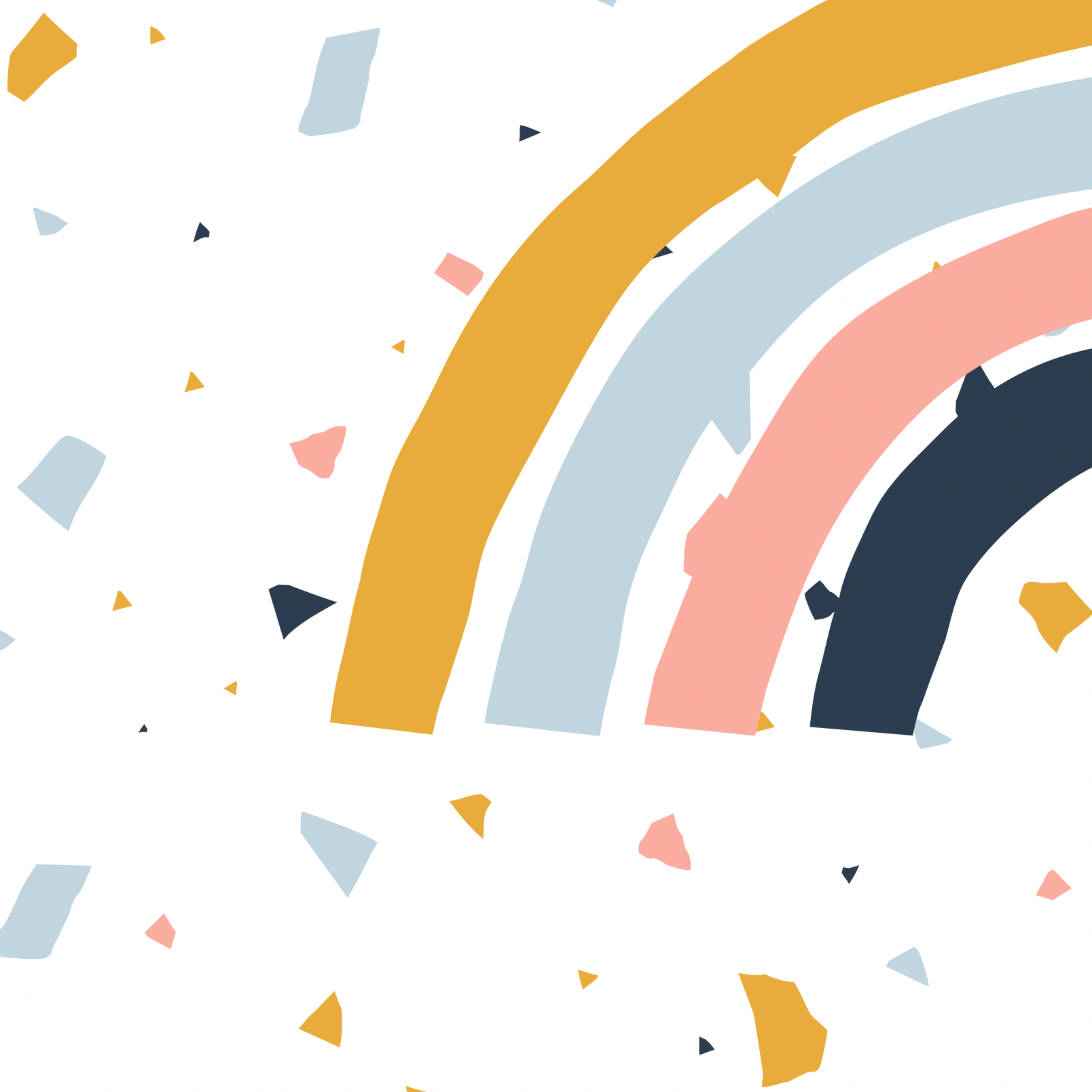 Wall Blush Funfetti Wallpaper in a modern room with artistic design focusing on the vibrant wall pattern.