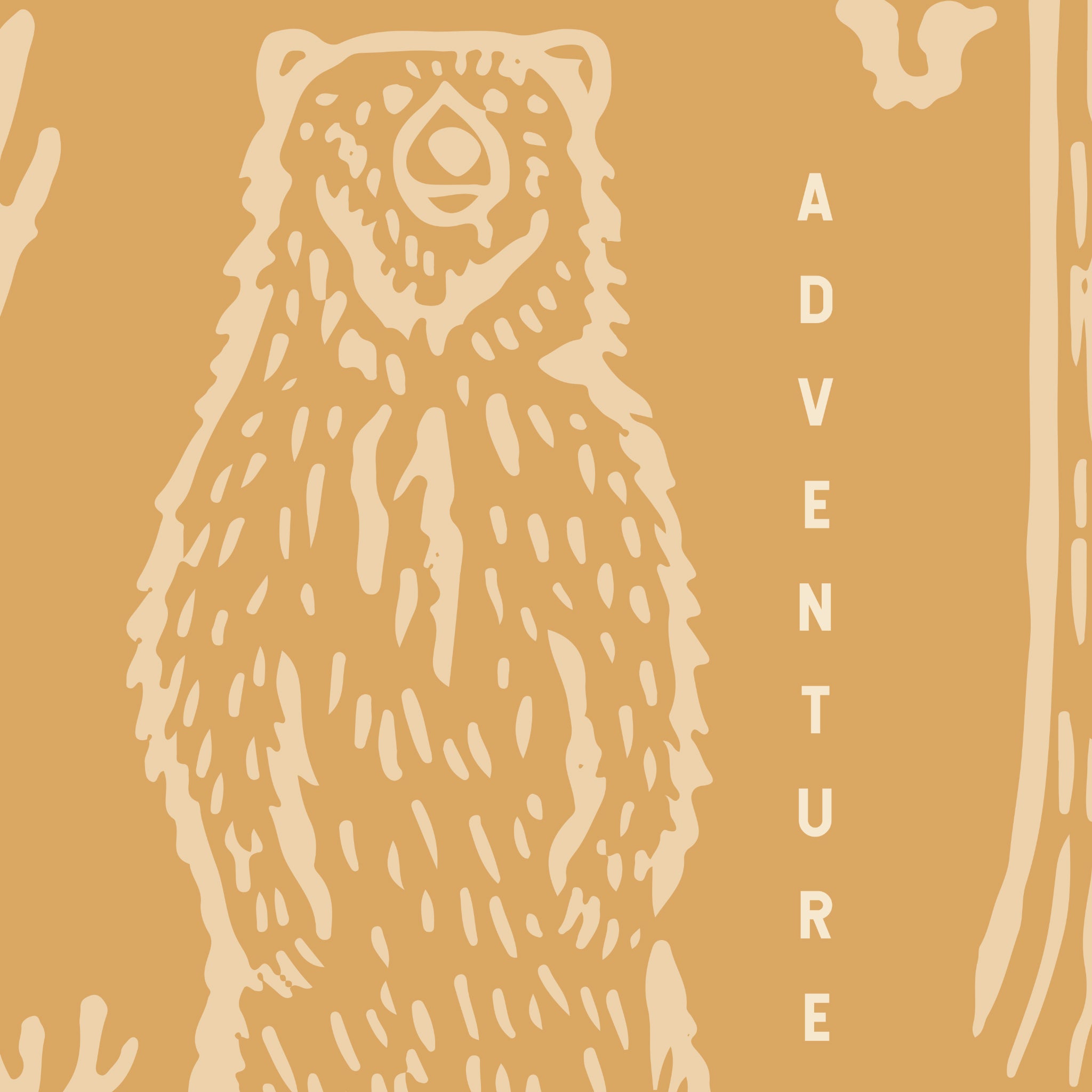 "Wall Blush 'Adventure Awaits (Orange)' Wallpaper in modern home office, enhancing room ambiance with warm hues."