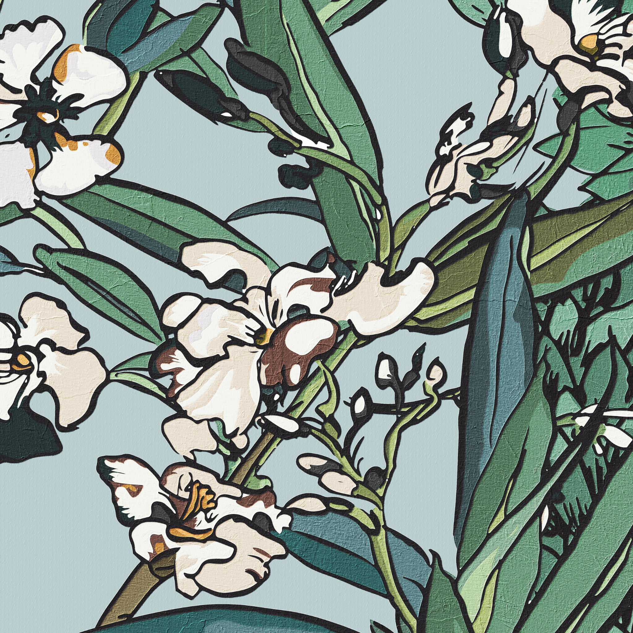"Wall Blush Mangrove Wallpaper featuring elegant floral design in a stylish room setting, perfect for home decor."
(Note: The type of room is not discernible from the image, hence the general term "room setting" was used. The wallpaper itself is the primary focus as requested.)