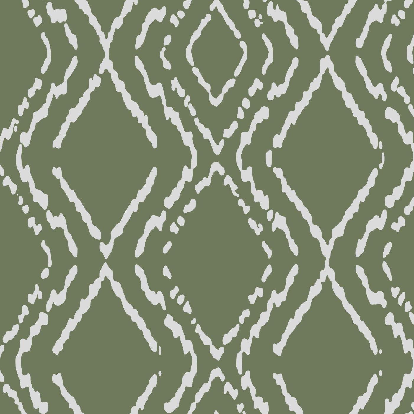 Gemma Wallpaper by Wall Blush SG02 in a modern living room setting, focusing on the elegant wall pattern.