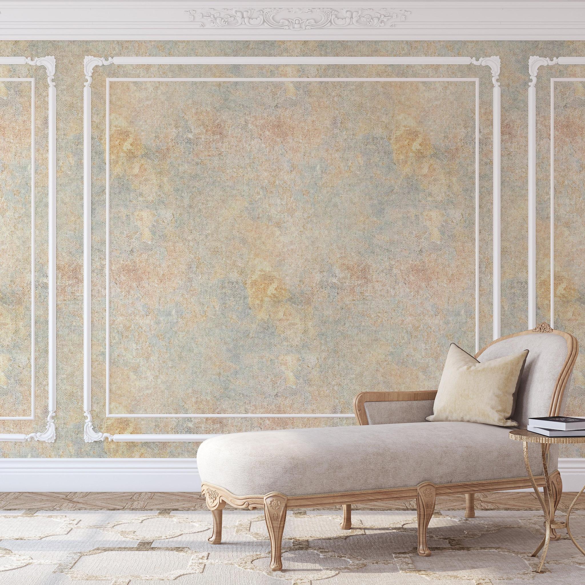 Celine Wallpaper by Wall Blush SG02 showcased in elegant living room setting with vintage chair.