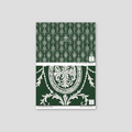 Sample of State Room Scroll (Green) Wallpaper
