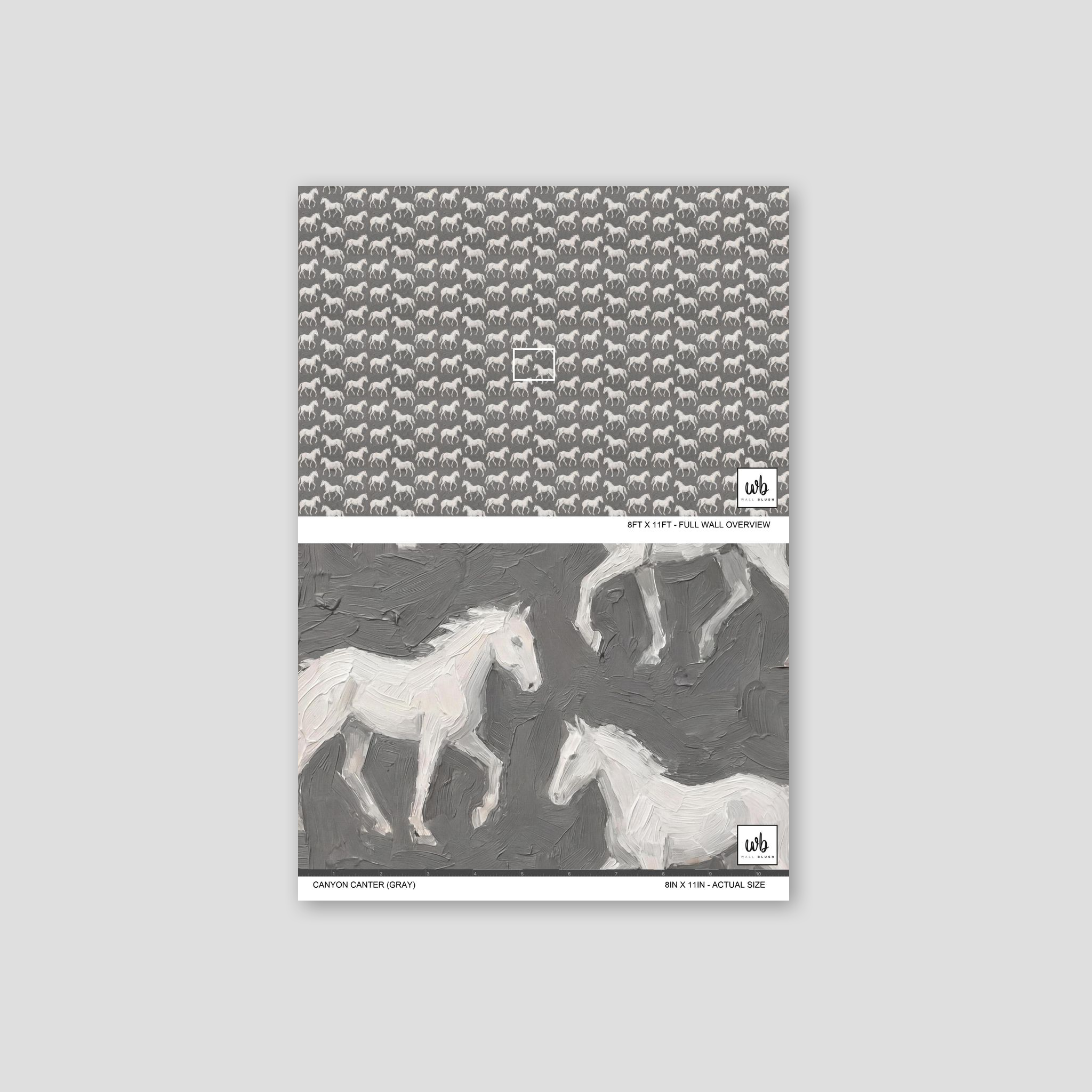Canyon Canter (Gray) Wallpaper