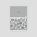 Sample of Folkflower (Blue) Wallpaper
