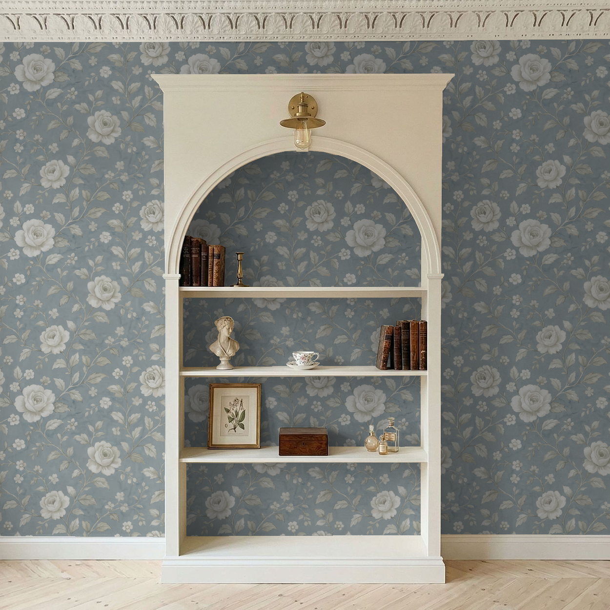 Cottage Rose Wallpaper