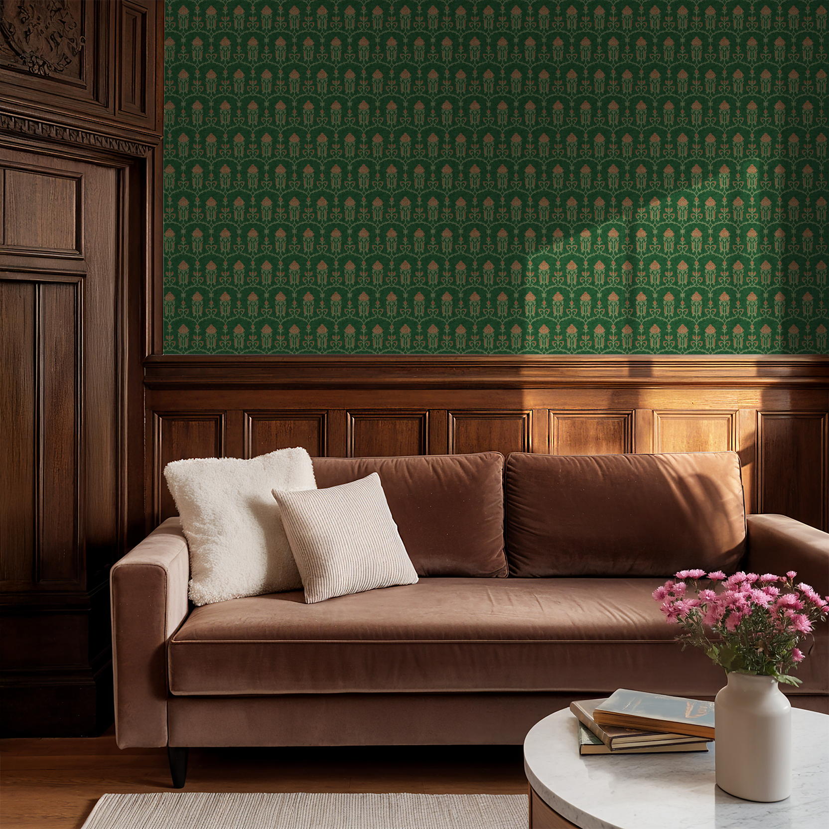 Verdant Nouveau Wallpaper
