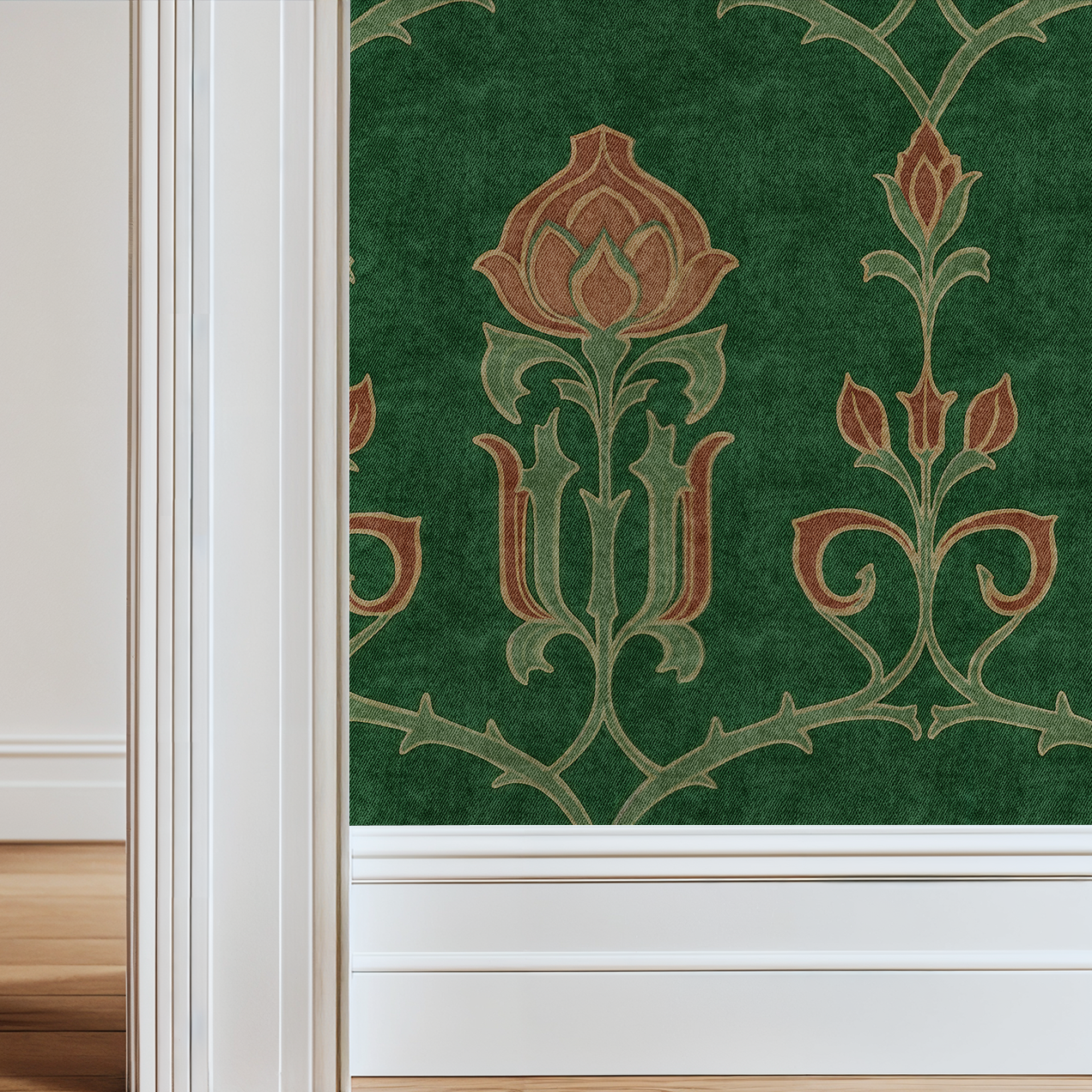 Verdant Nouveau Wallpaper