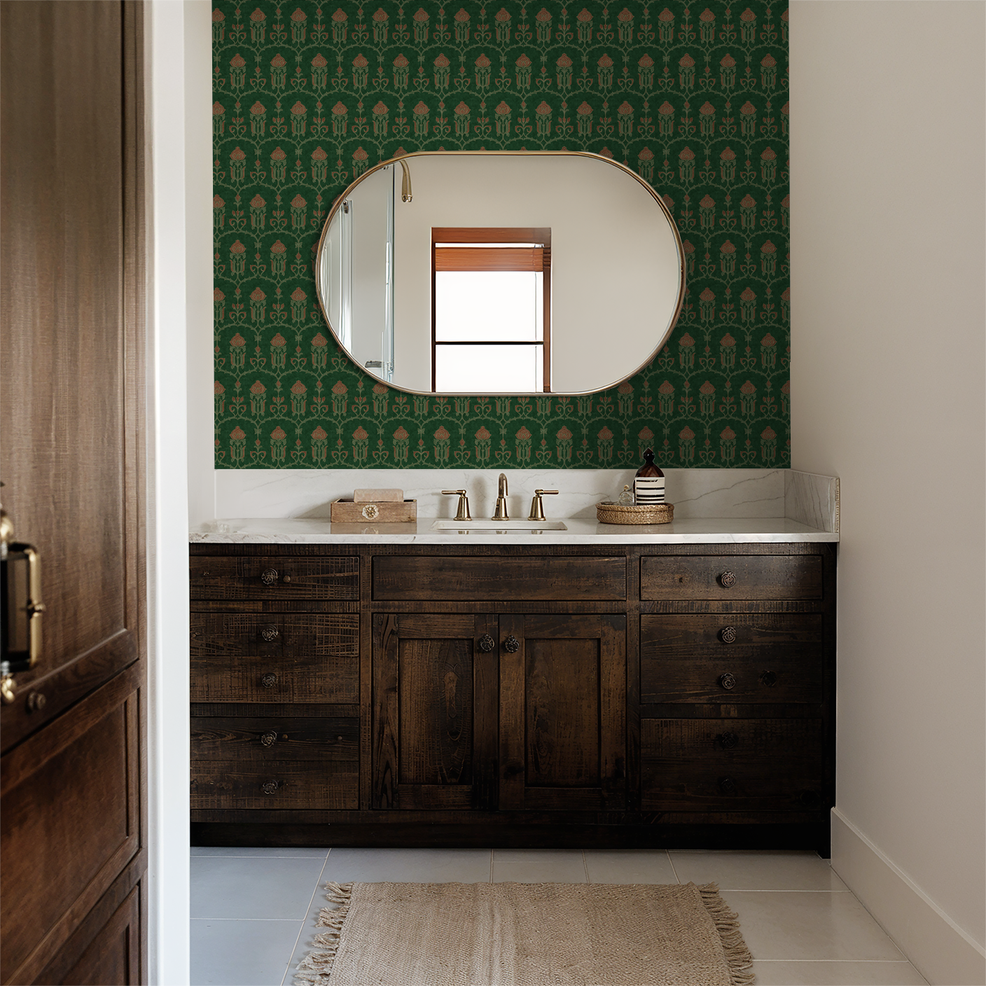 Verdant Nouveau Wallpaper