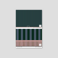 Sample of Bullion Stripe (Forest) Wallpaper