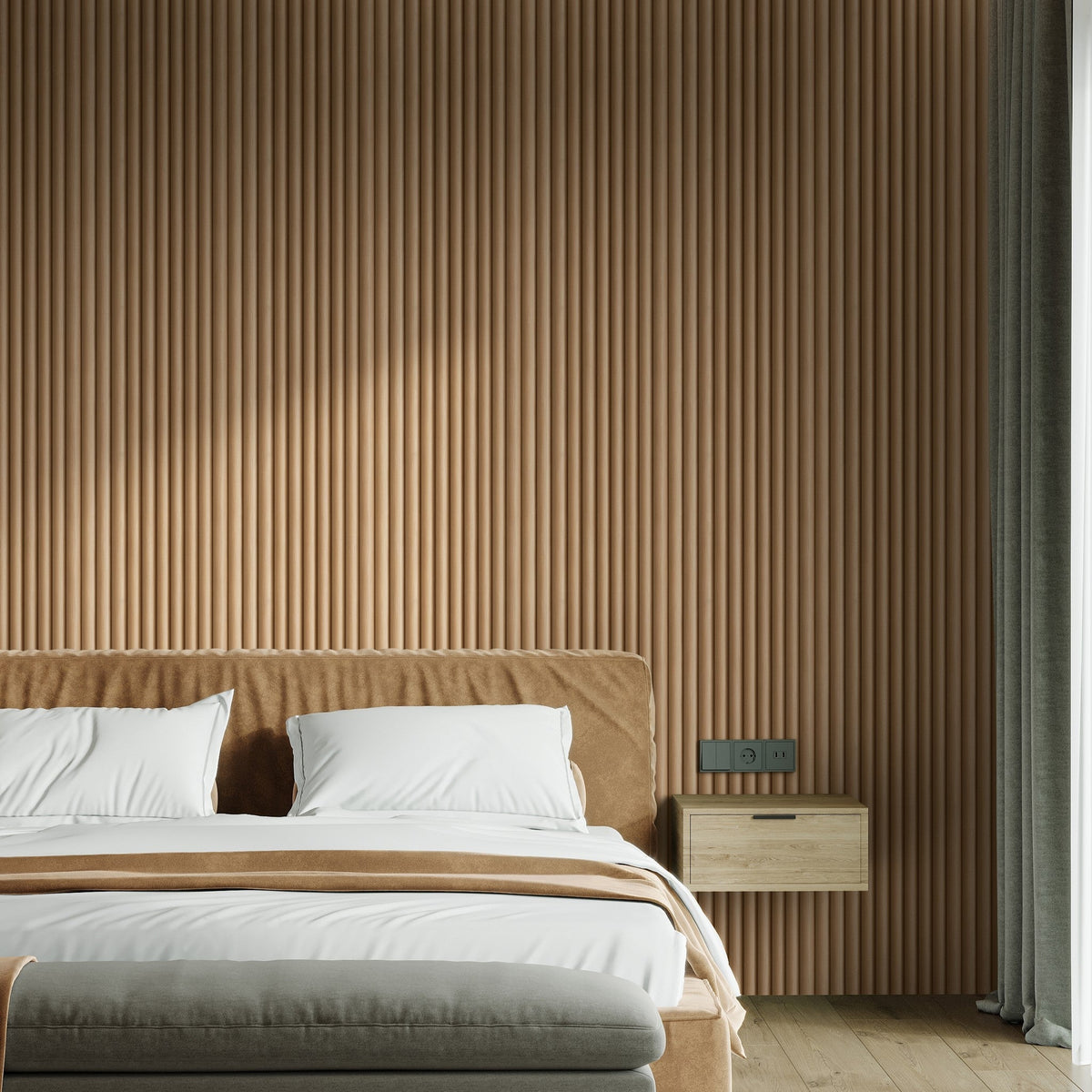 Timber Wallpaper - 10 FT H X 15 FT W Luxe Peel and Stick