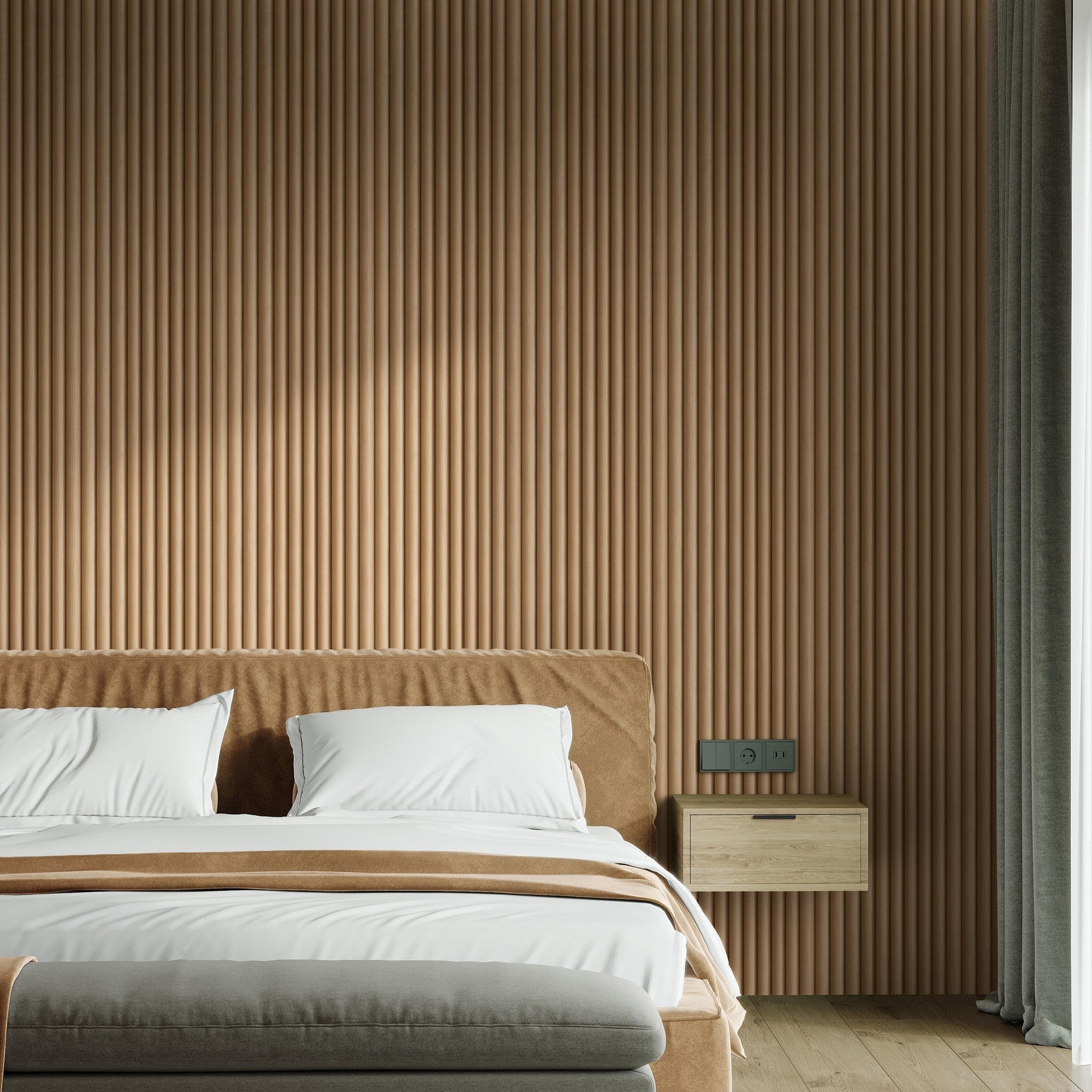 Timber Wallpaper - 10 FT H X 10 FT W Peel and Stick