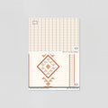 Sample of Baize Willow Small (Orange & Cream) Wallpaper
