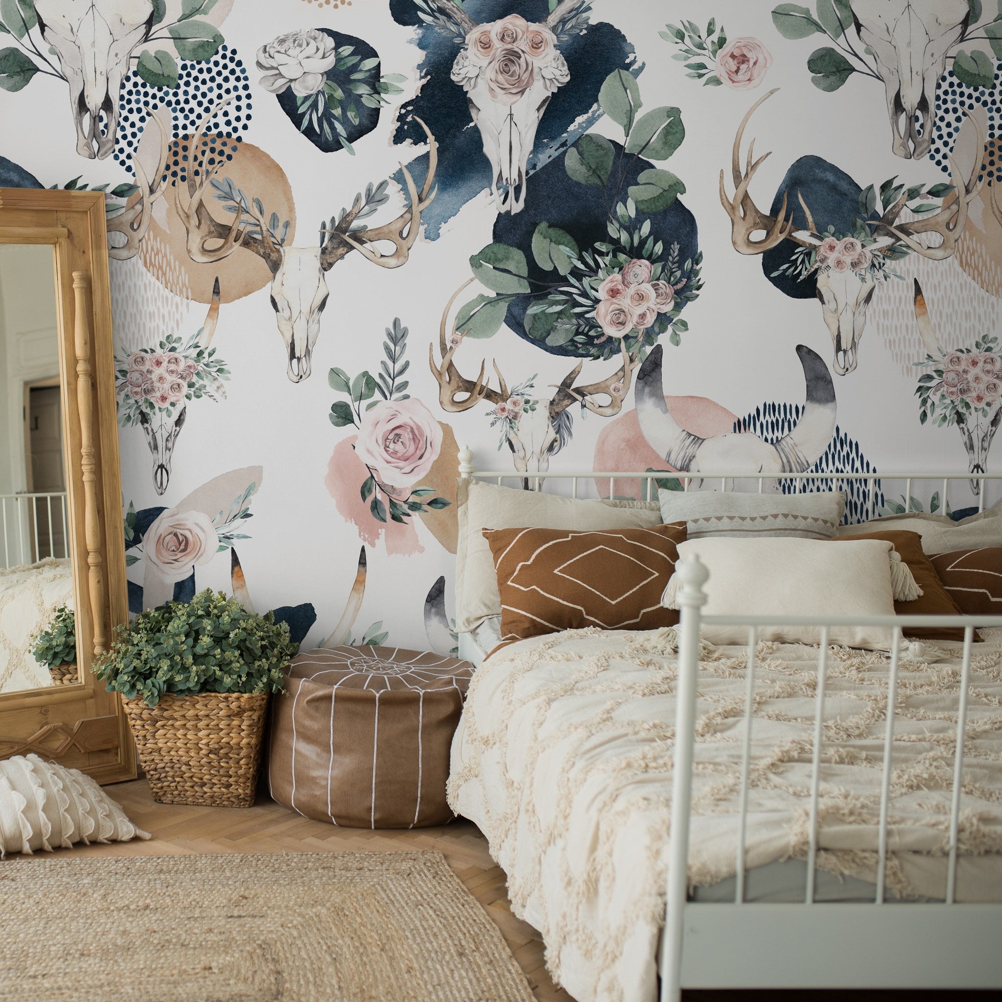 Lawless Rose Wallpaper - 8 FT H X 13 FT W Luxe Peel and Stick