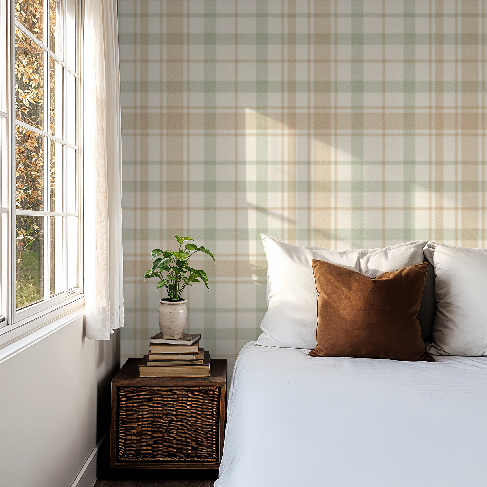 Oak and Orchard Wallpaper