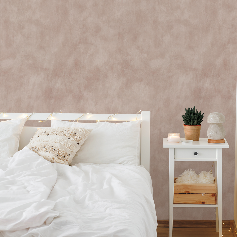 Limewash (Blush) Wallpaper - 8 FT H X 13 FT W Peel and Stick