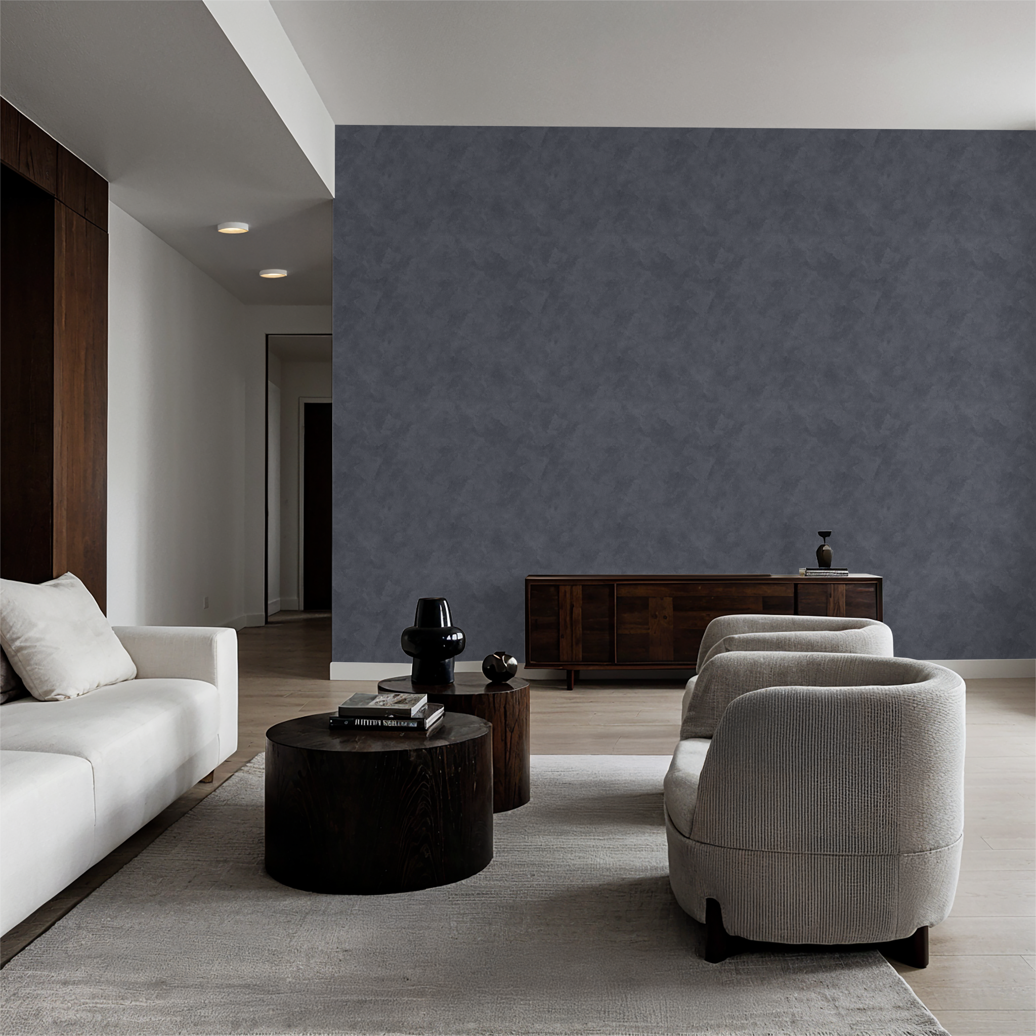 Roman Clay (Blue) Wallpaper