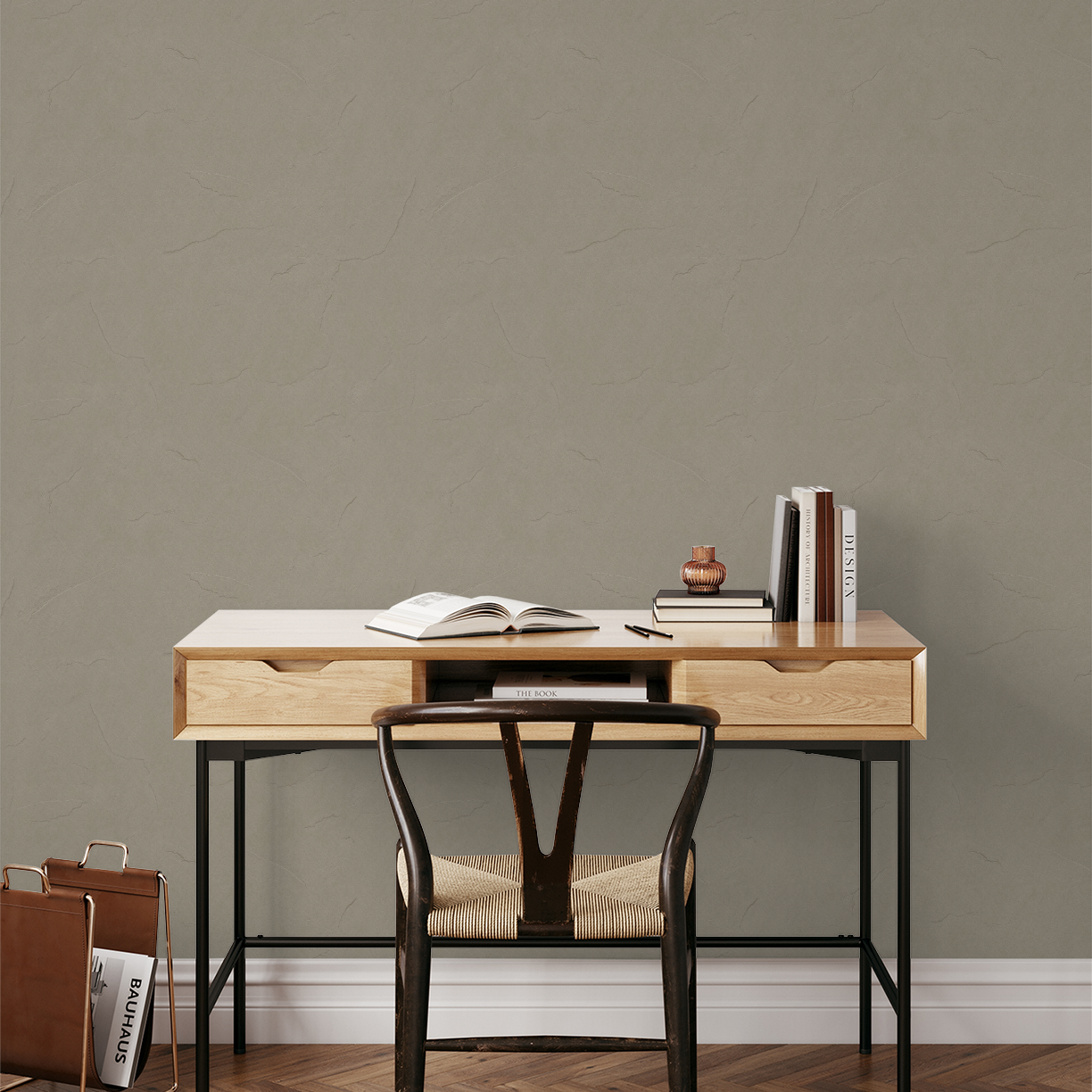 Plaster (Gray) Wallpaper