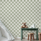 Woven Check (Green) Wallpaper sample