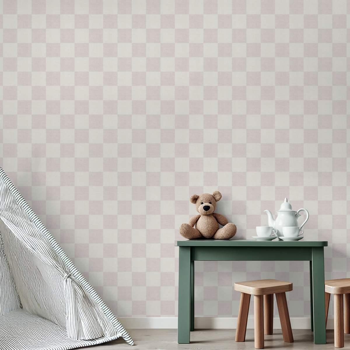 Woven Check (Pink) Wallpaper wallpaper photo 5