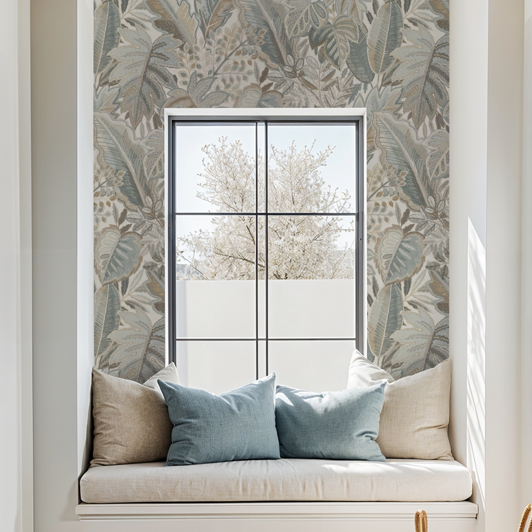 Palmera Wallpaper - 8 FT H X 14 FT W Luxe Peel and Stick