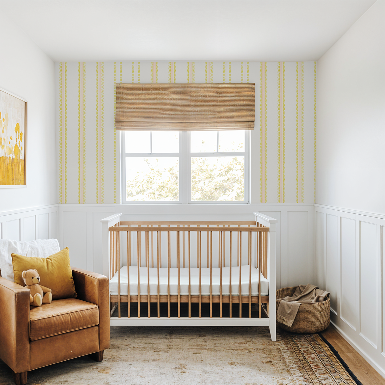 Veda (Yellow and Pink) Wallpaper