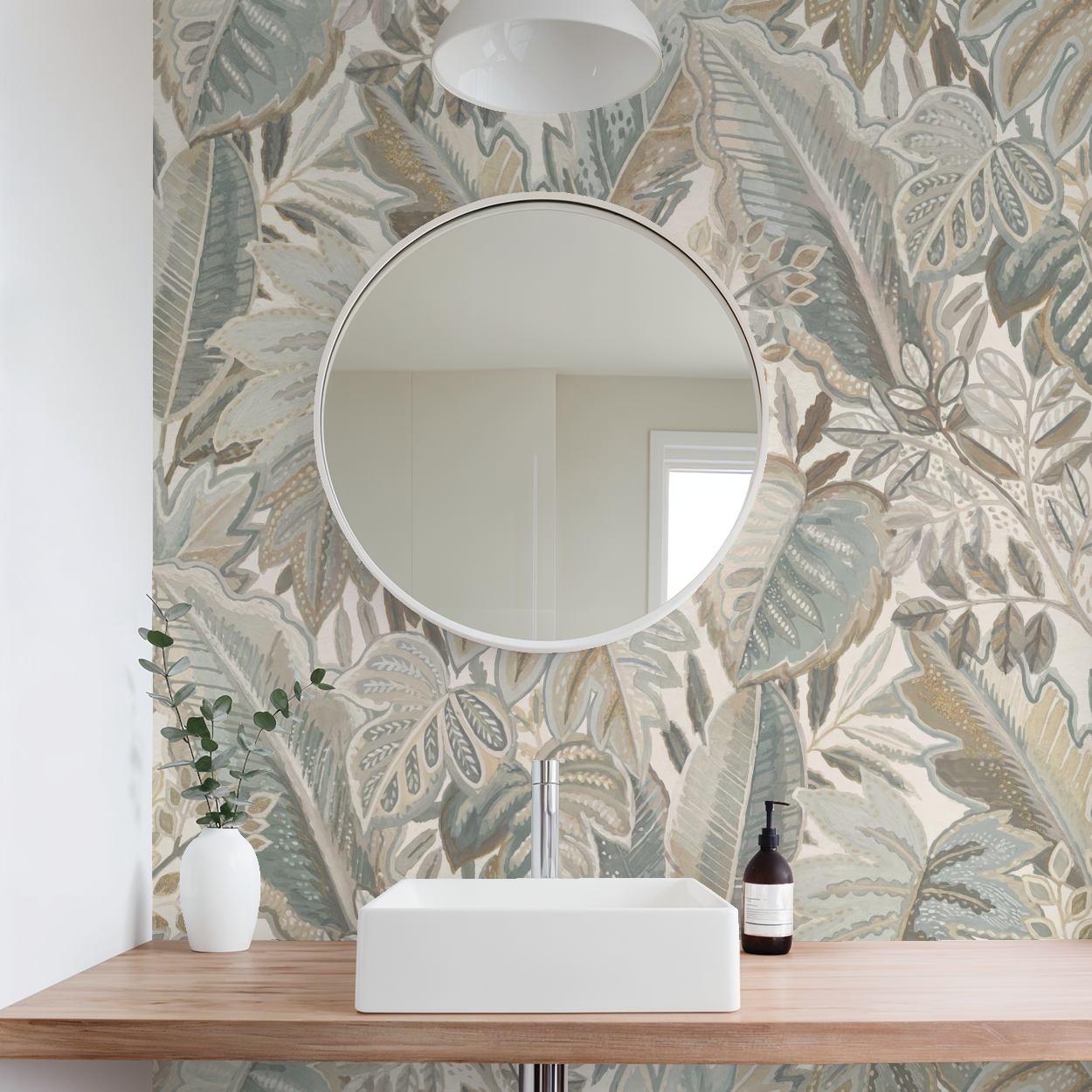Palmera Wallpaper - 8 FT H X 14 FT W Luxe Peel and Stick