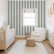 Amy (Blue) Wallpaper - 8 FT H X 11 FT W P&S sample