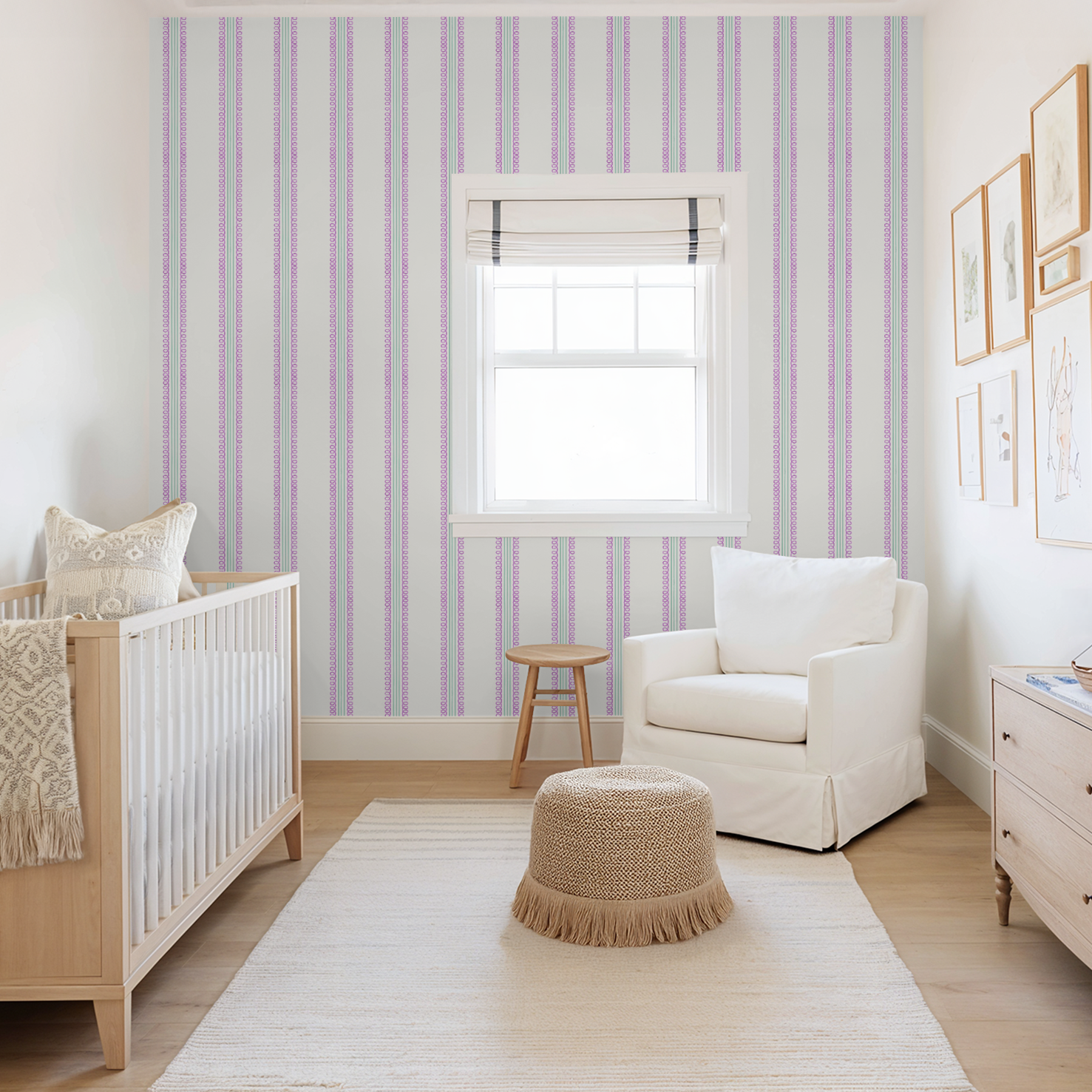 Veda (Purple and Teal) Wallpaper