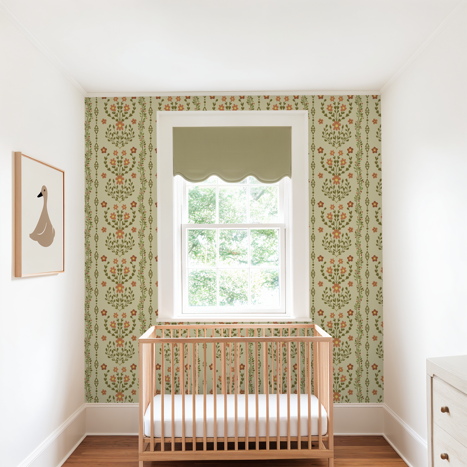 Beacon Meadow (Sage) Wallpaper