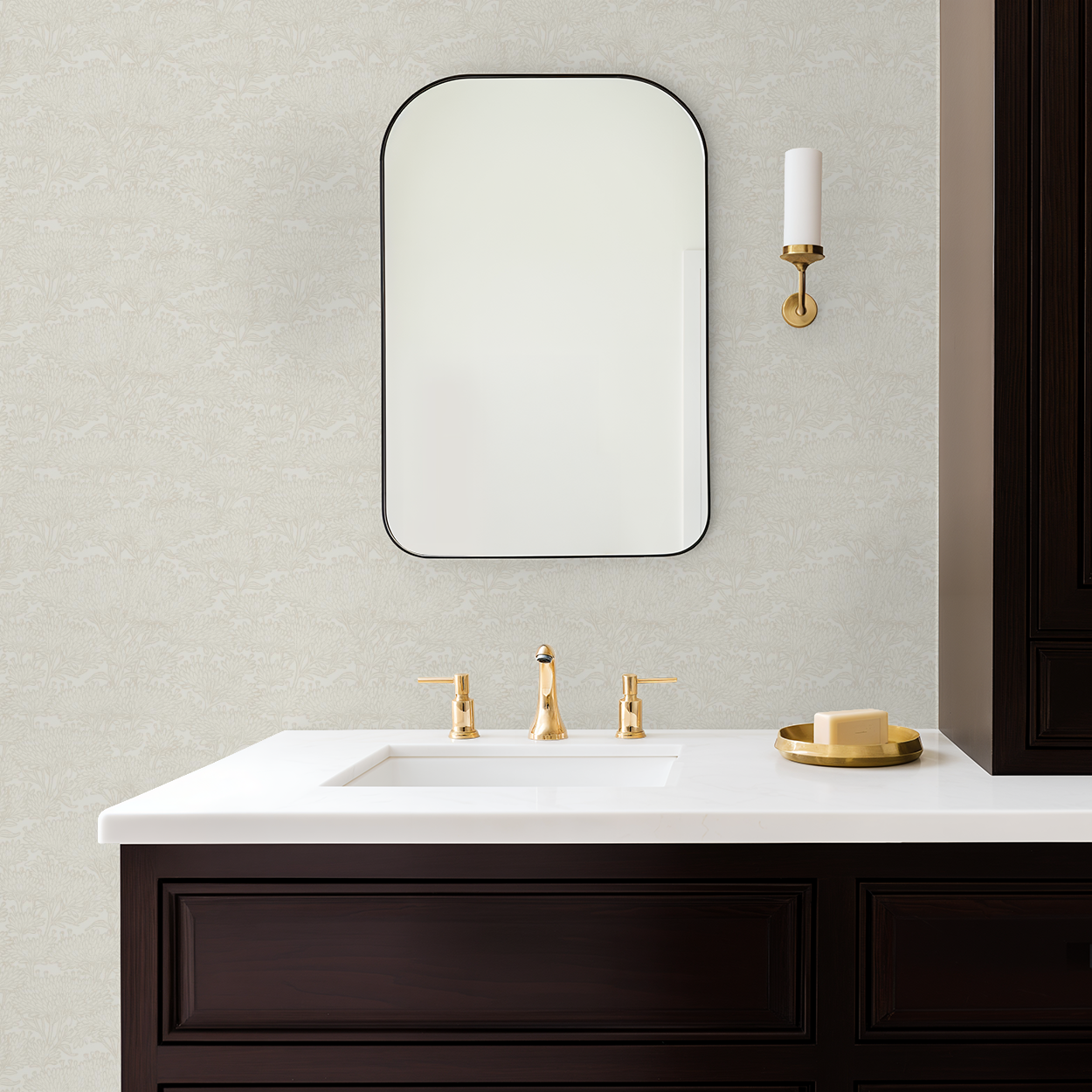 Ollie Tree (Cream) Wallpaper