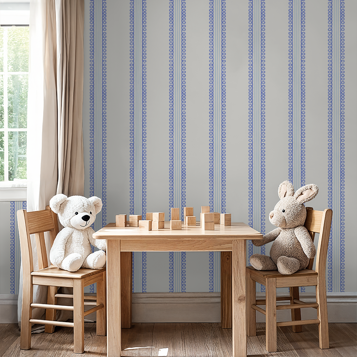 Veda (Blue) Wallpaper