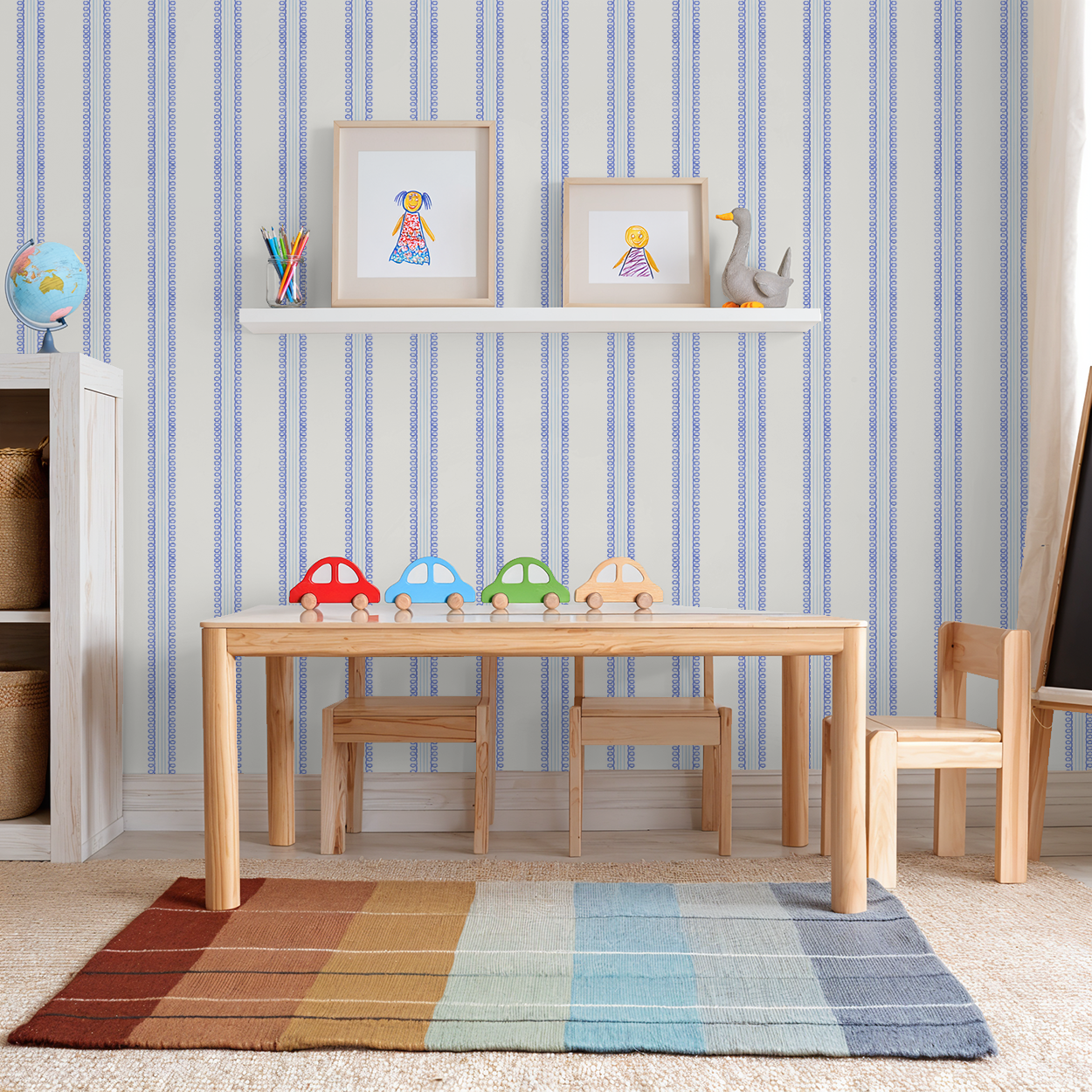 Veda (Blue) Wallpaper